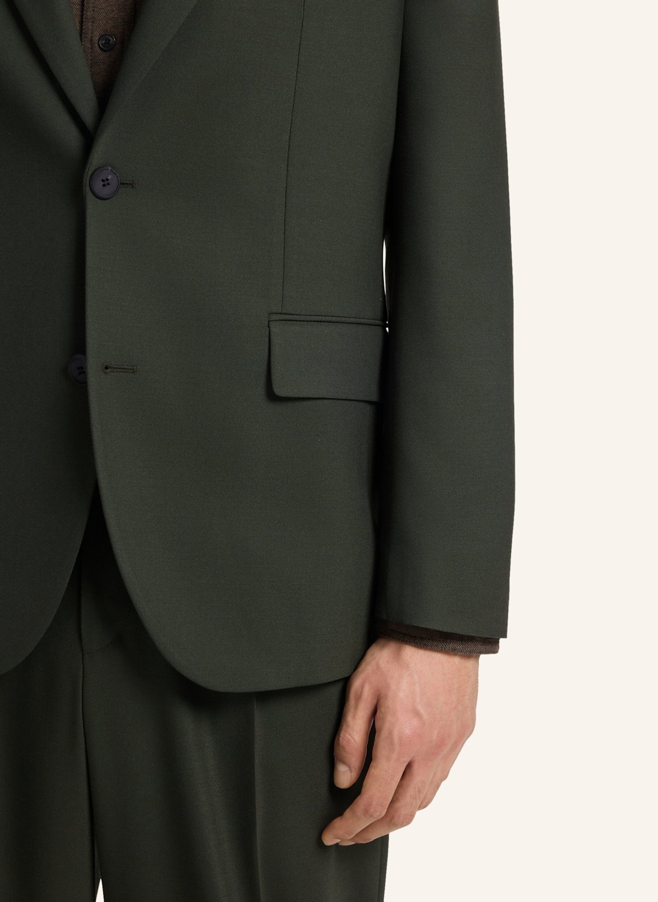 HUGO Business Anzug KARLO-FLIPS251X Modern Fit: DUNKELGRÜN