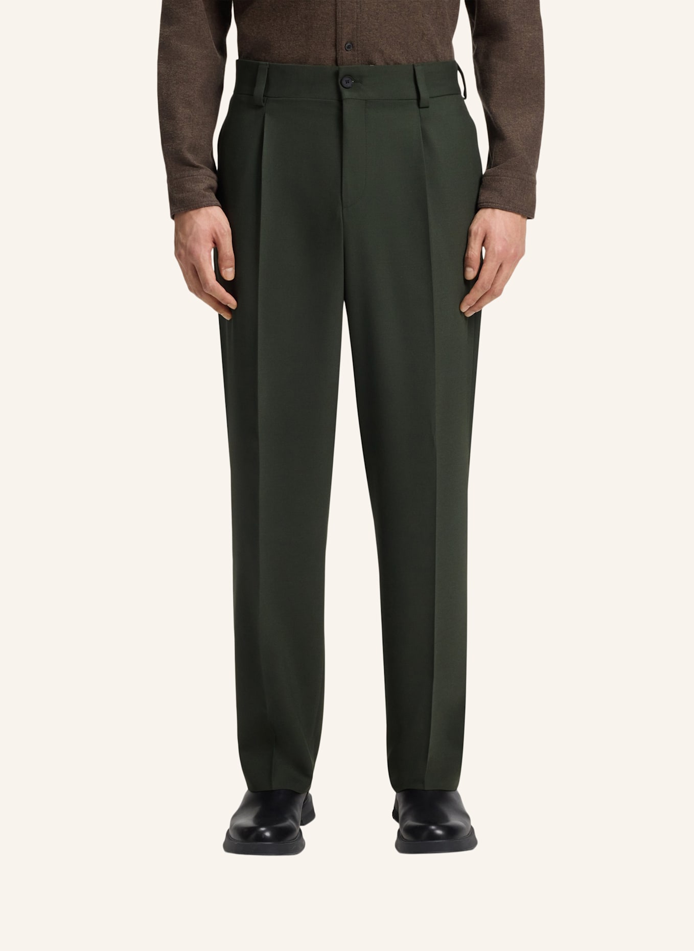 HUGO Business Anzug KARLO-FLIPS251X Modern Fit: DUNKELGRÜN