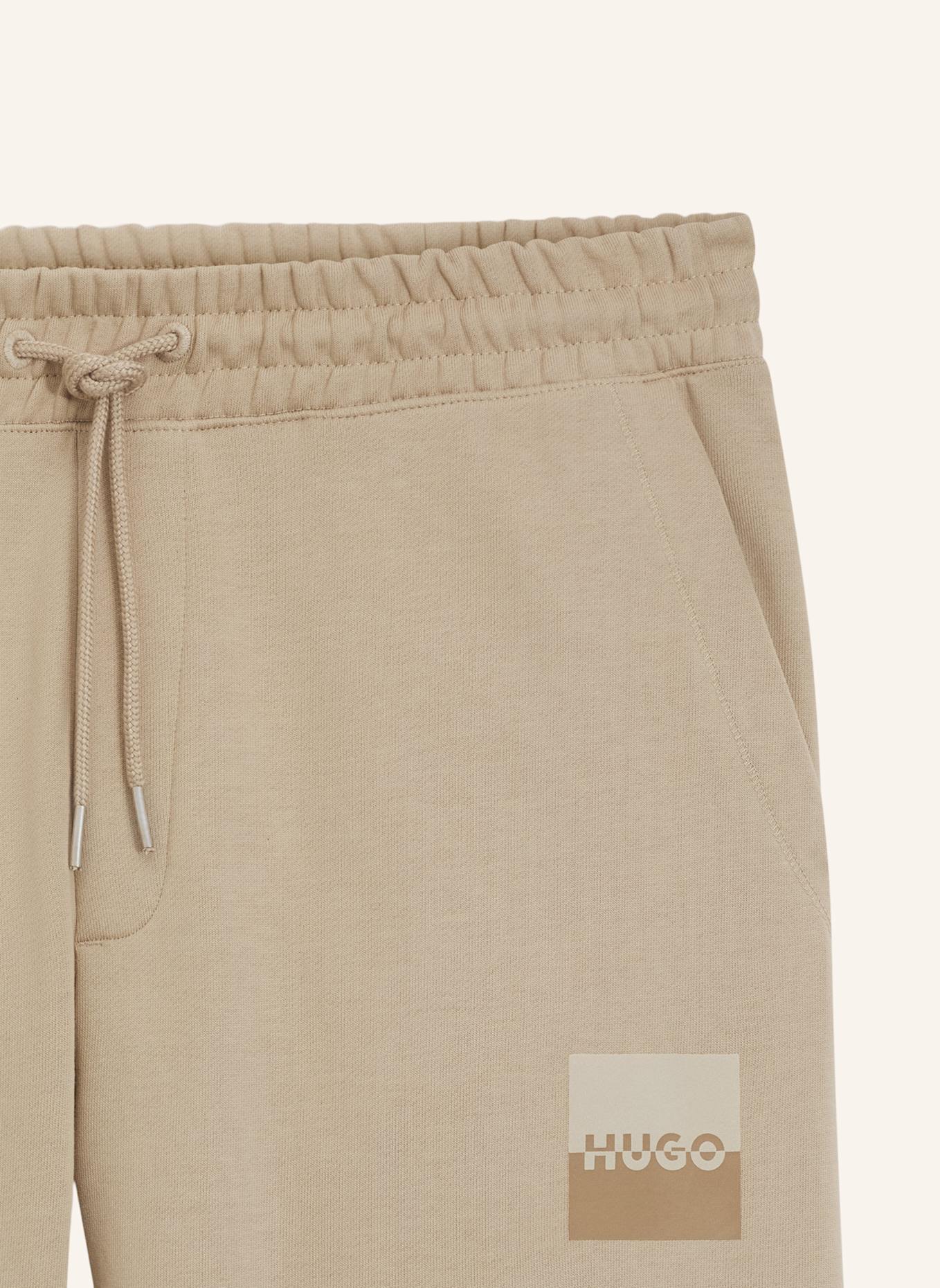 HUGO Casual Hose DUSPLITAN Relaxed Fit: BEIGE
