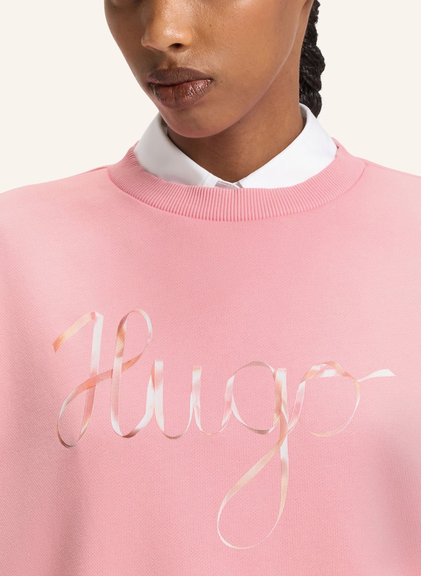 HUGO Sweatshirt DEROXINA_4 Oversize Fit: PINK