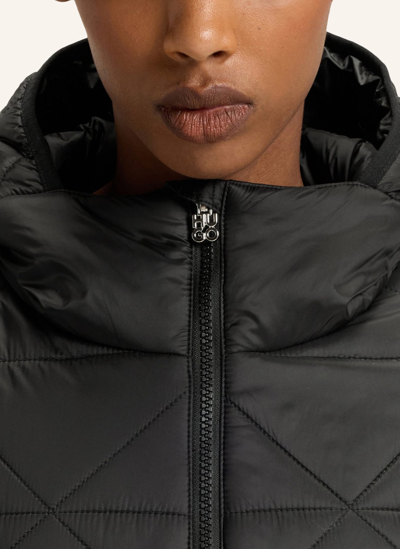 HUGO Casual Jacke FANDINE-1 Regular Fit: SCHWARZ