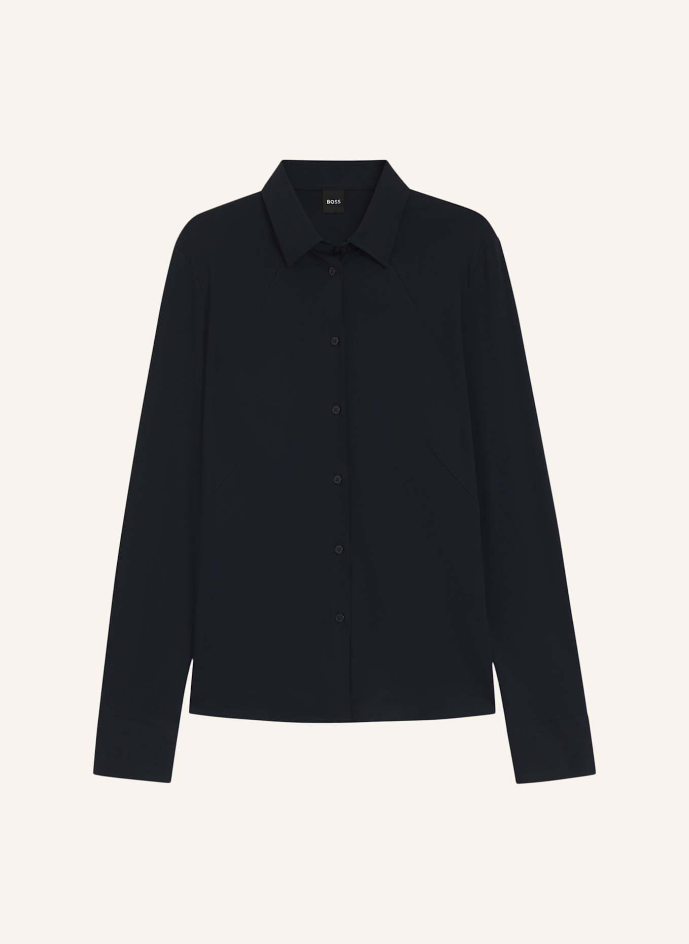 BOSS Casual Bluse BRONTA_TUESDAY Extra-Slim Fit: DUNKELBLAU