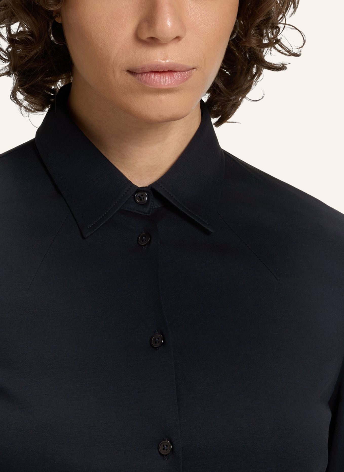 BOSS Casual Bluse BRONTA_TUESDAY Extra-Slim Fit: DUNKELBLAU