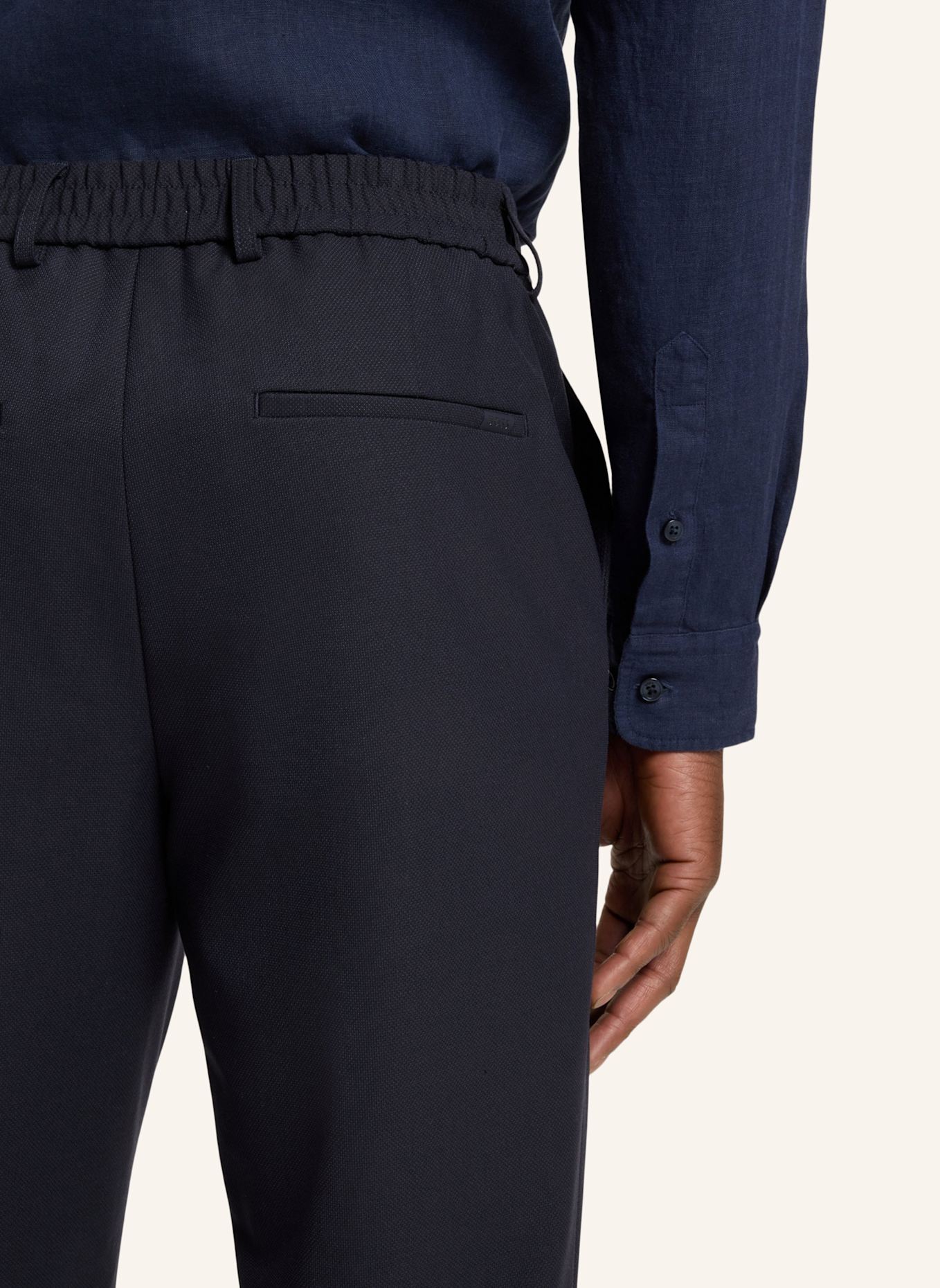 BOSS Business Hose P-PERIN-CW-WG-253 Tapered Fit: DUNKELBLAU