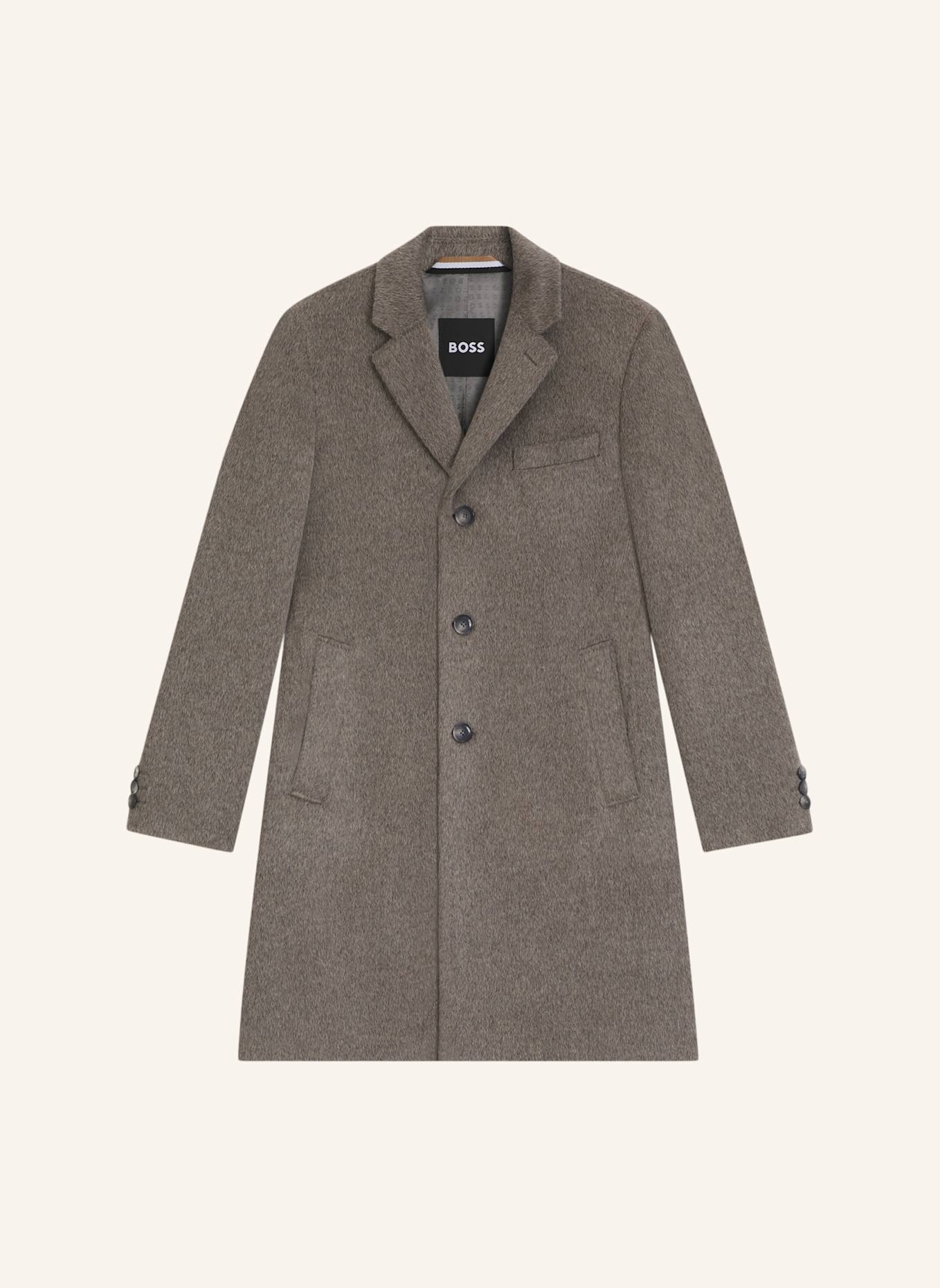 BOSS Klassischer Mantel H-HYDE-244 Slim Fit: KHAKI