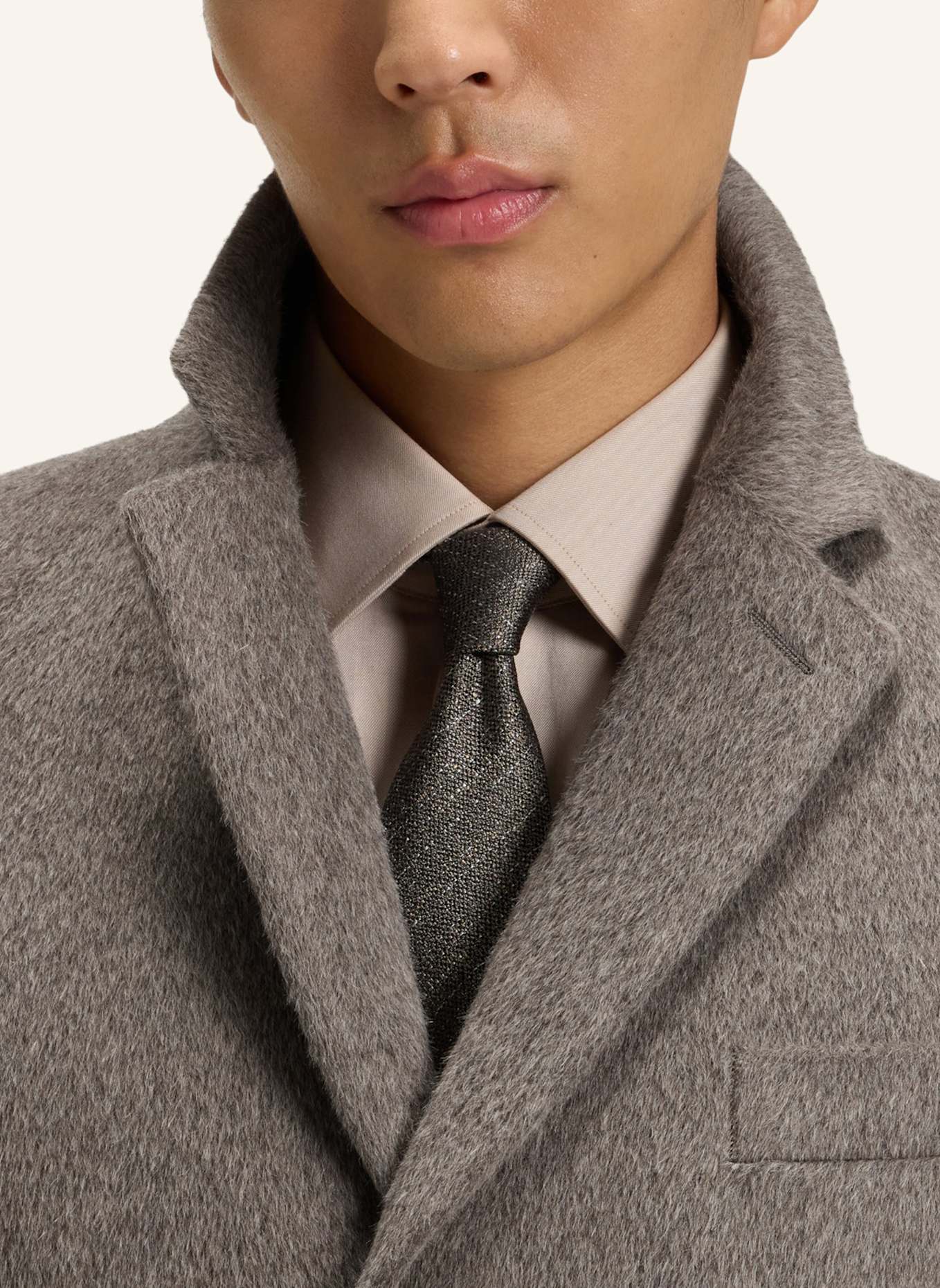 BOSS Klassischer Mantel H-HYDE-244 Slim Fit: KHAKI