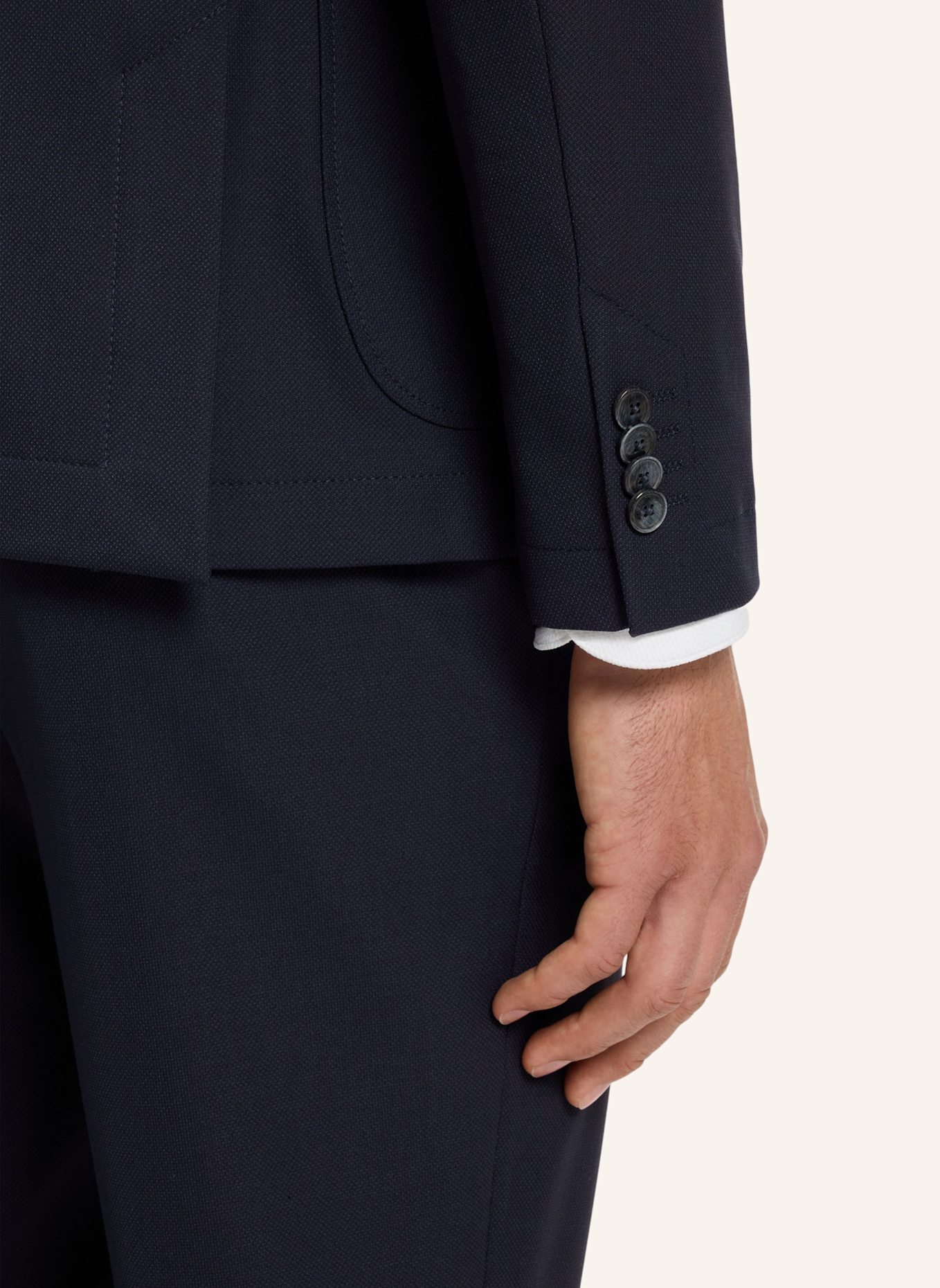 BOSS Blazer P-HANRY-WG-253 Slim Fit: DUNKELBLAU