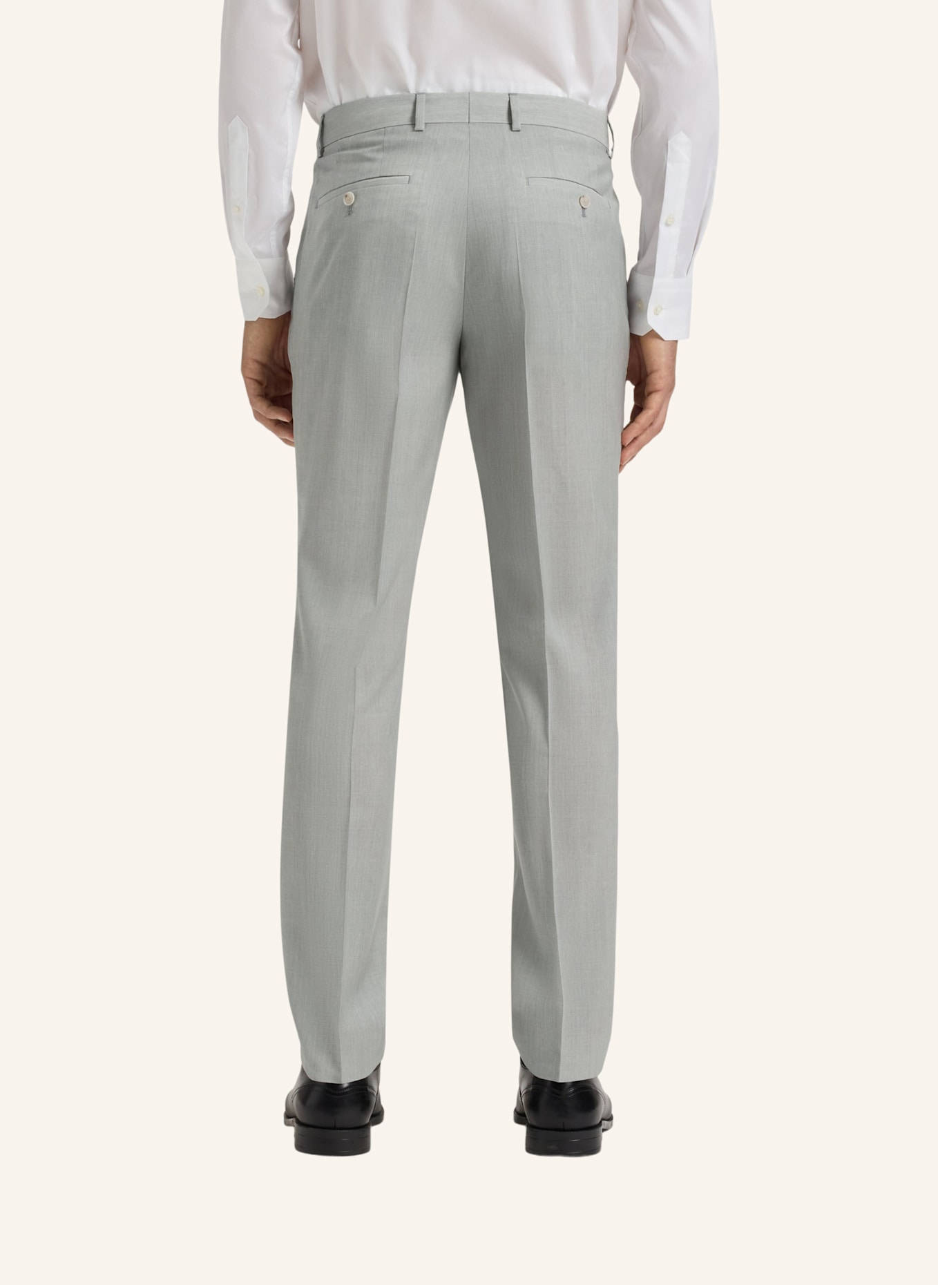 BOSS Business Anzug H-HUGE-2PCS-PEAK-242 Slim Fit: SILBER