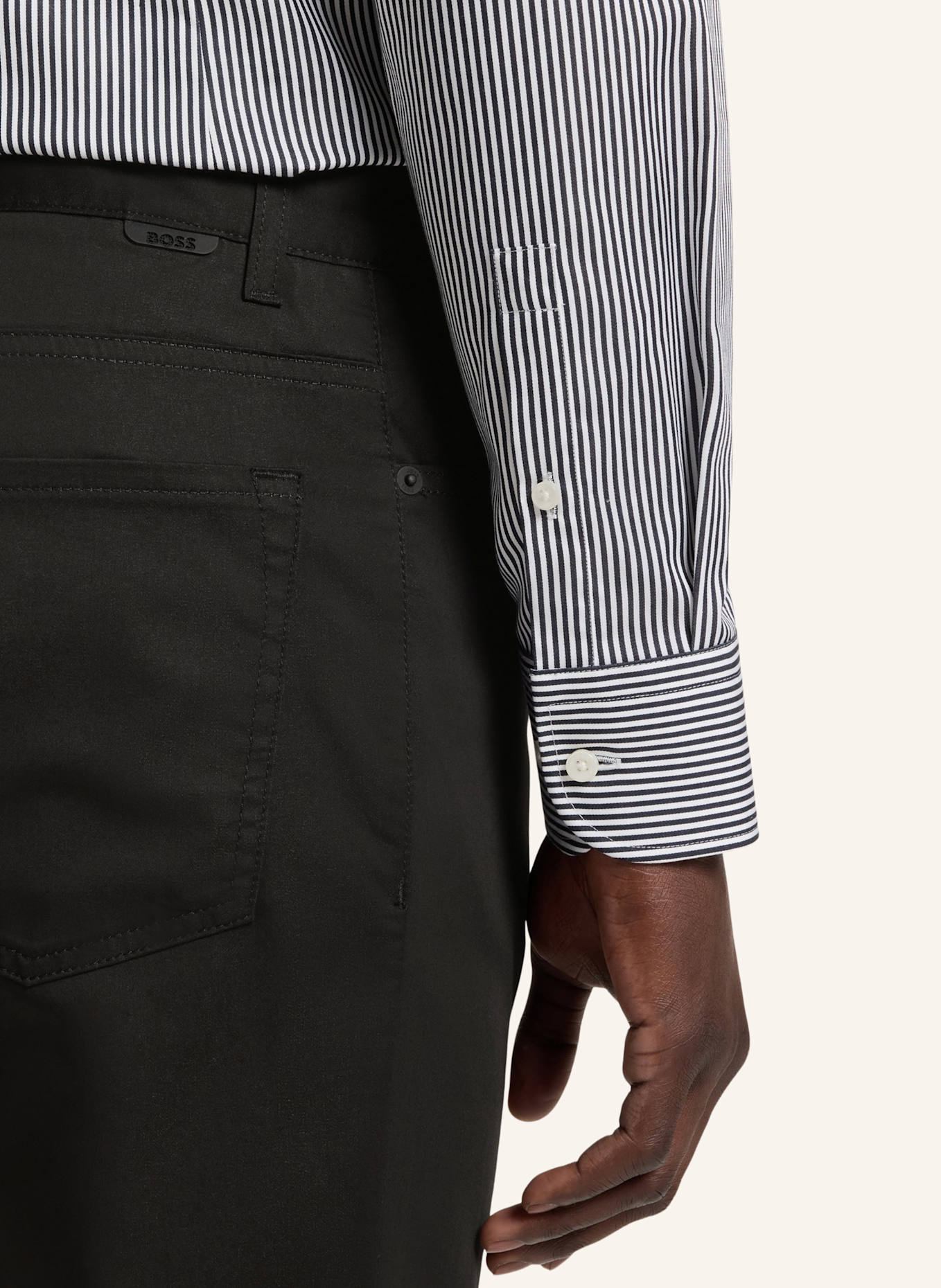 BOSS Casual Hose P-RE.MAINE5 Regular Fit: SCHWARZ