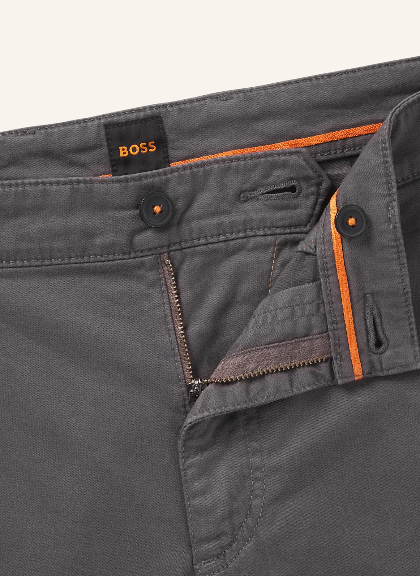 BOSS Chino REGULAR-1 Regular Fit: DUNKELGRAU