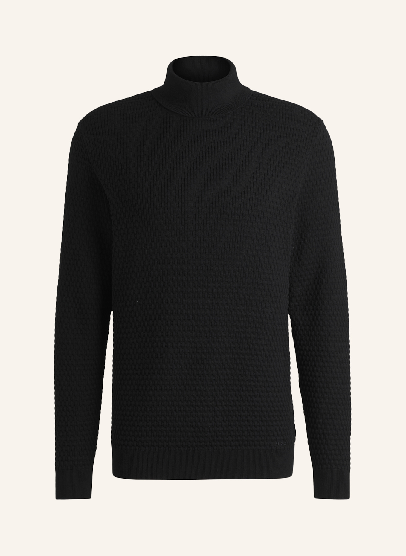 HUGO Pullover SMATTOR Regular Fit: SCHWARZ