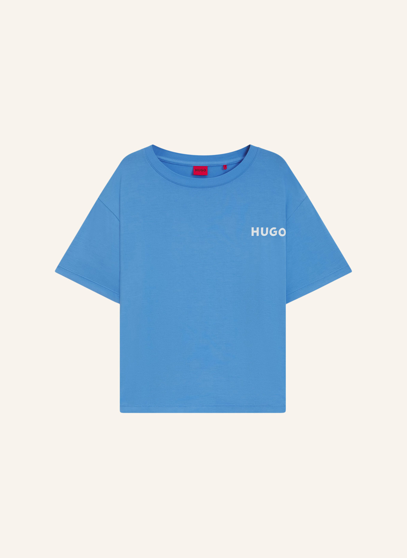 HUGO Pyjama-Oberteil UNITE_T-SHIRT Relaxed Fit: HELLBLAU