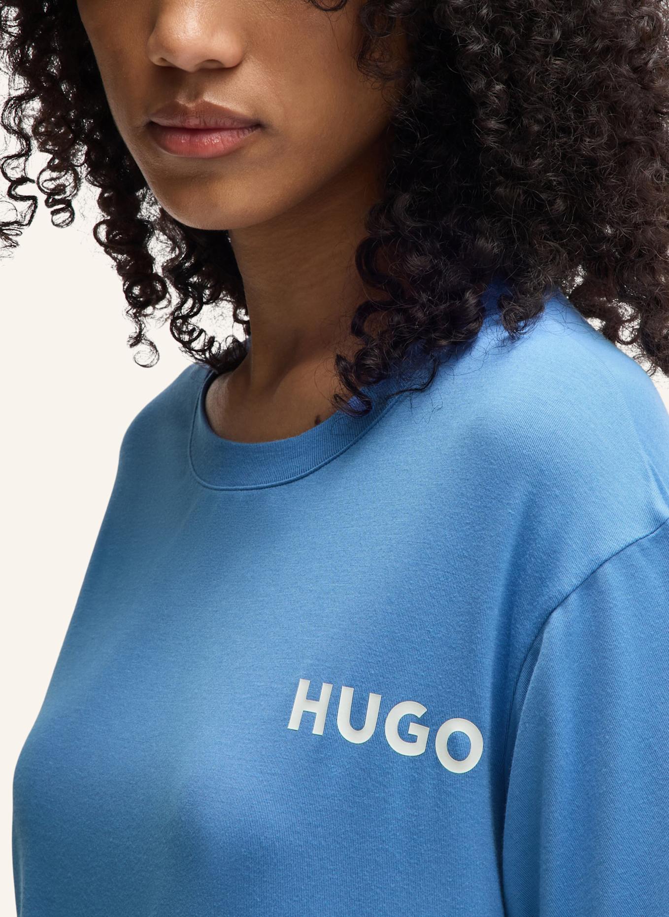 HUGO Pyjama-Oberteil UNITE_T-SHIRT Relaxed Fit: HELLBLAU