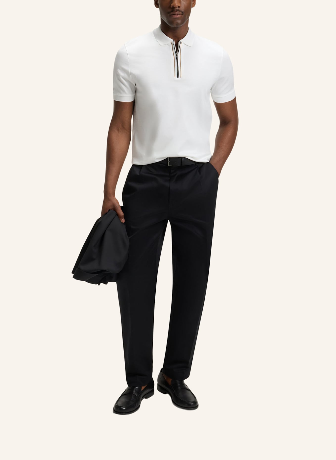 BOSS Poloshirt H-PARAS 65 Regular Fit: WEISS