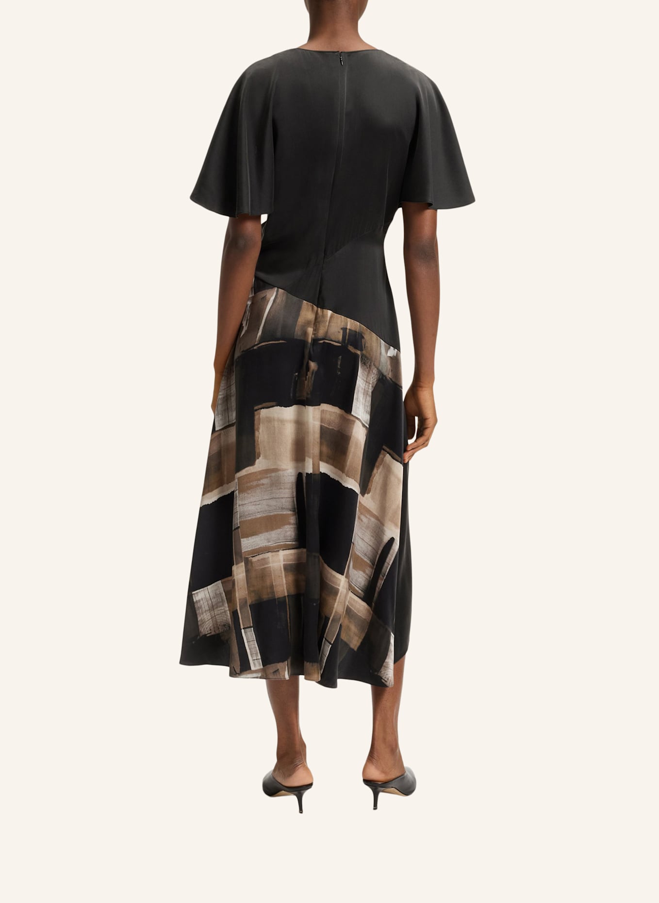 BOSS Business Kleid DIMALIA Slim Fit: WEISS