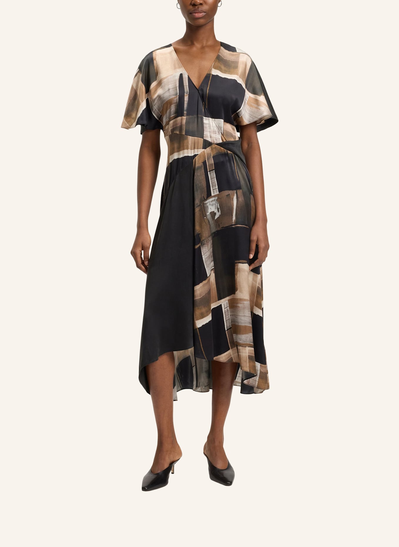 BOSS Business Kleid DIMALIA Slim Fit: WEISS