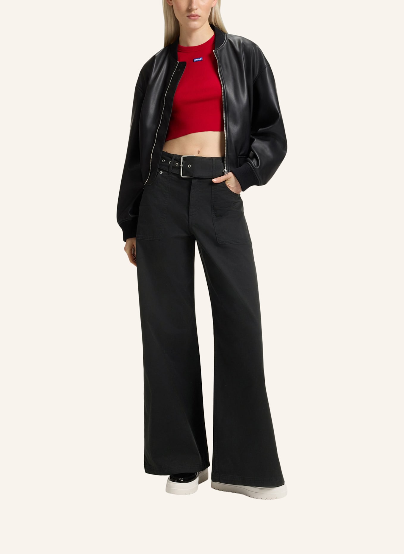 HUGO Turnschuh LYSSA_TENN_NPK: SCHWARZ