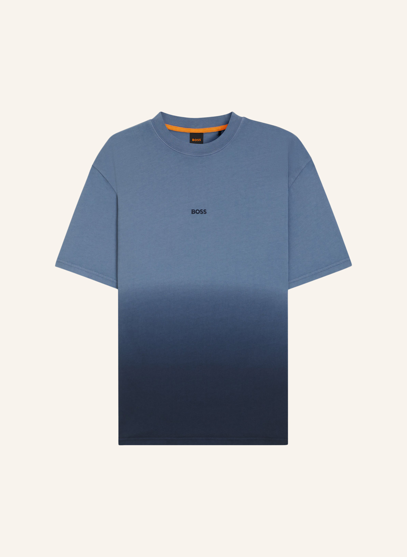 BOSS T-Shirt TE_GRADIENT_IN Relaxed Fit: BLAU