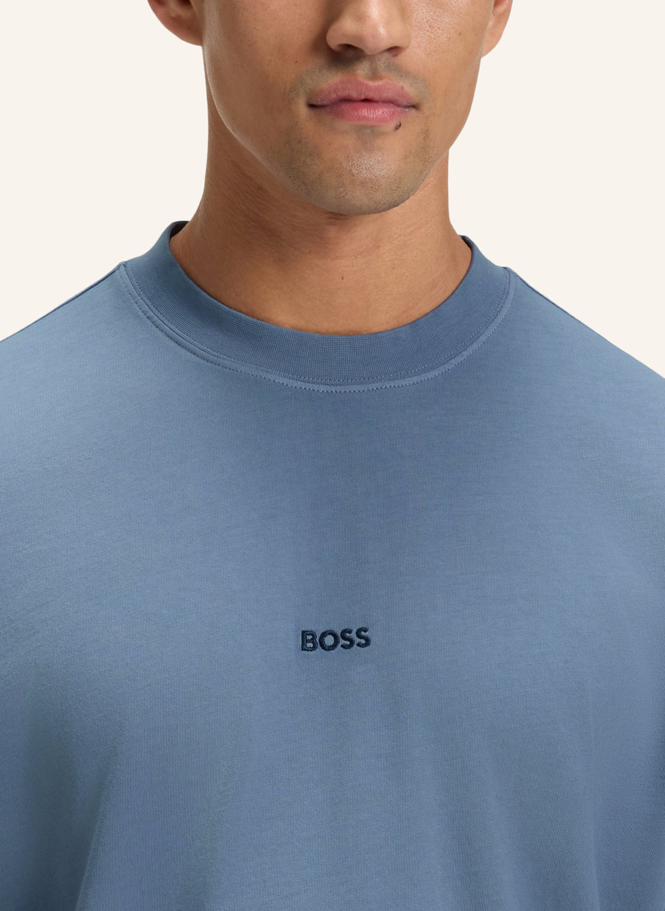 BOSS T-Shirt TE_GRADIENT_IN Relaxed Fit: BLAU
