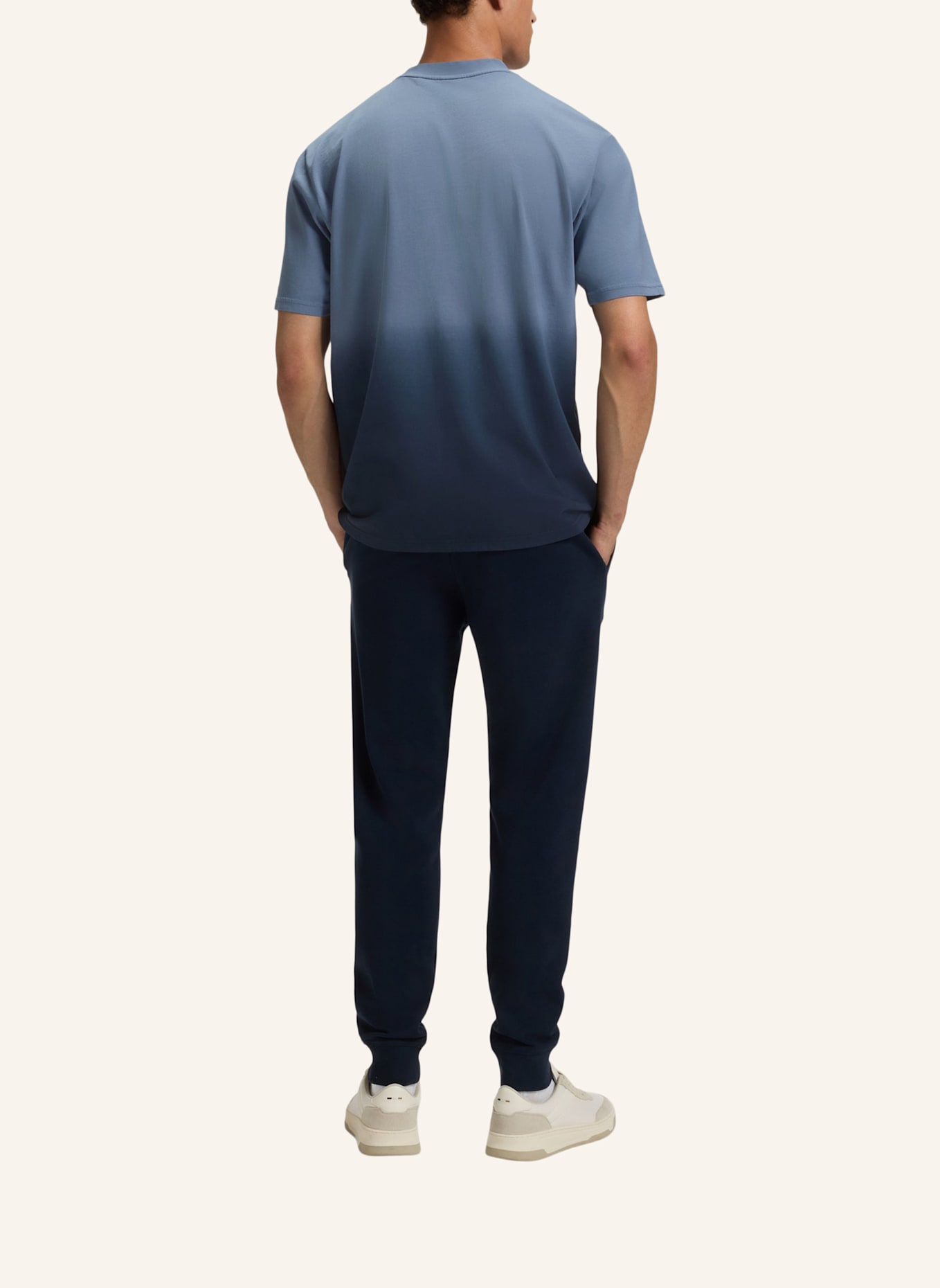 BOSS T-Shirt TE_GRADIENT_IN Relaxed Fit: BLAU