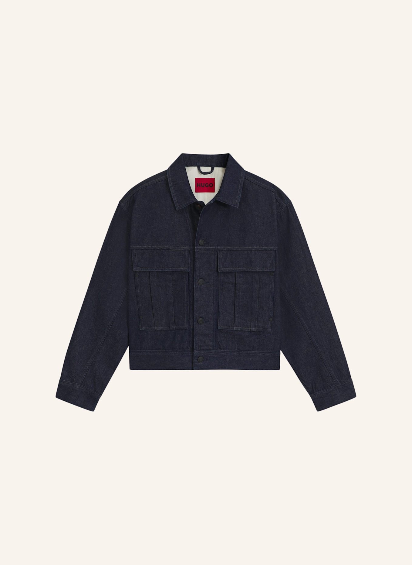 HUGO Casual Jacke HUGO 083 Relaxed Fit: DUNKELBLAU