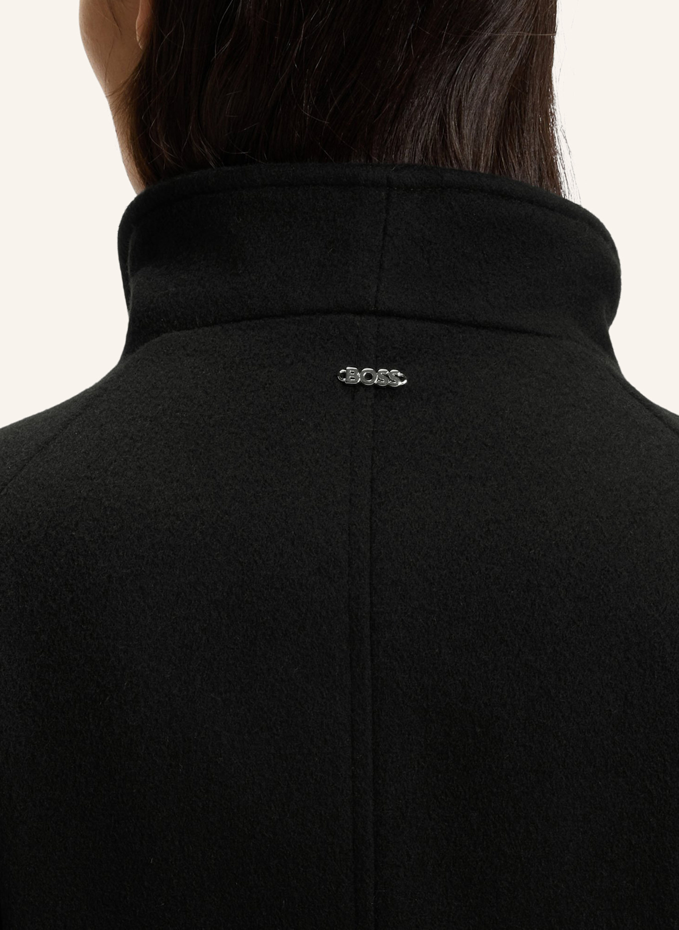 BOSS Klassischer Mantel CEDANDY1_IN Regular Fit: SCHWARZ