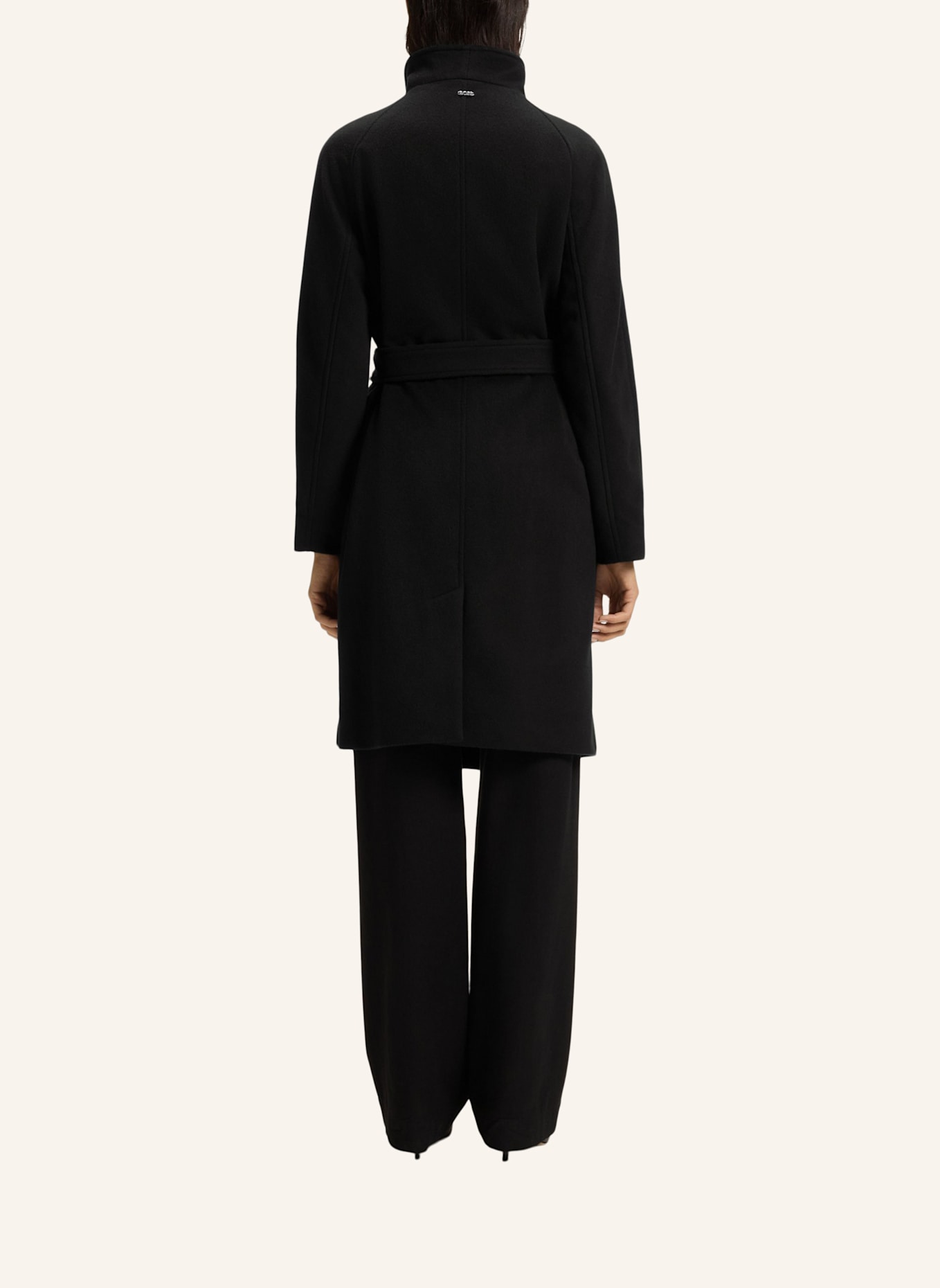 BOSS Klassischer Mantel CEDANDY1_IN Regular Fit: SCHWARZ