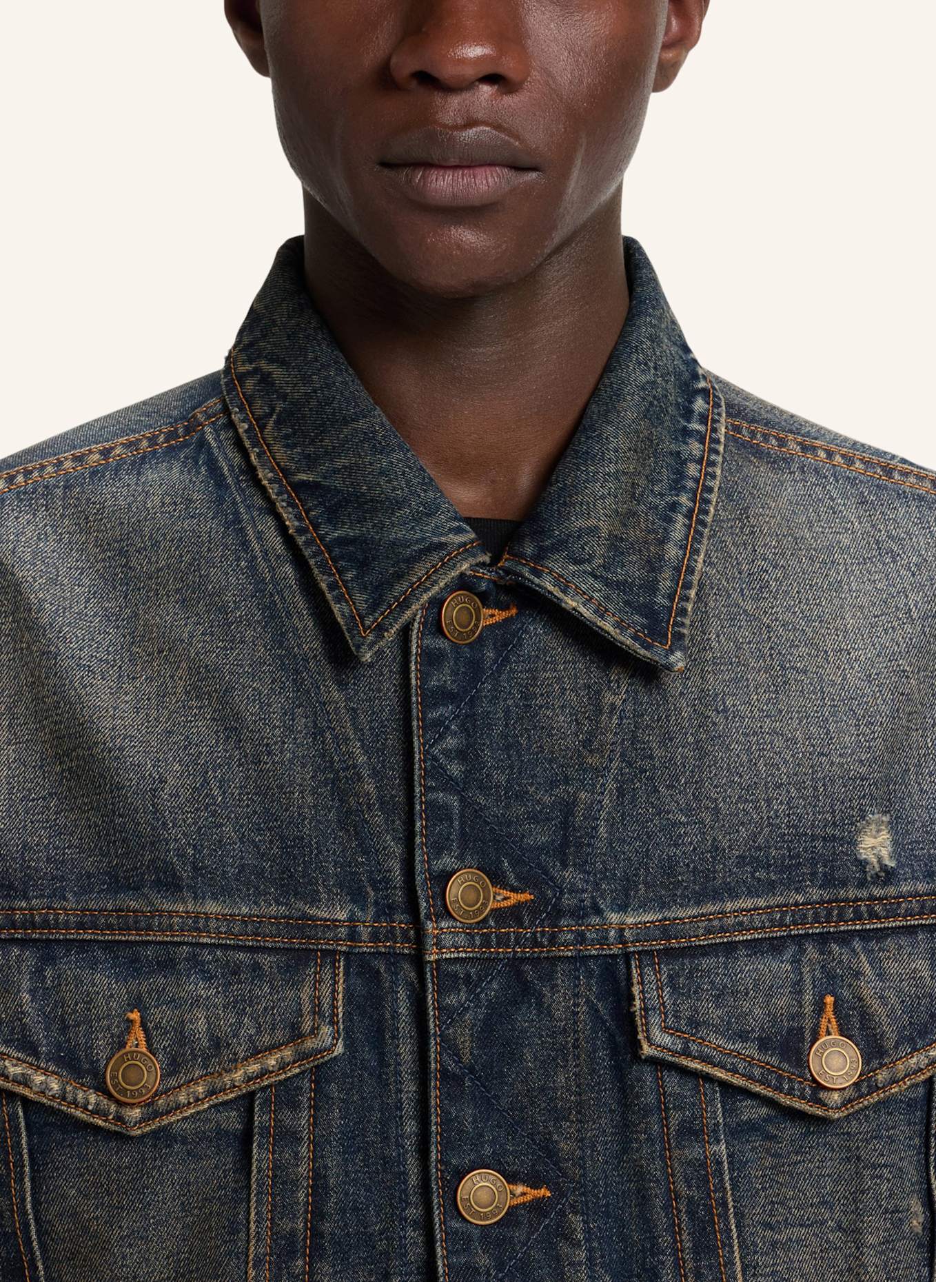 HUGO Casual Jacke HUGO 095 Regular Fit: BLAU