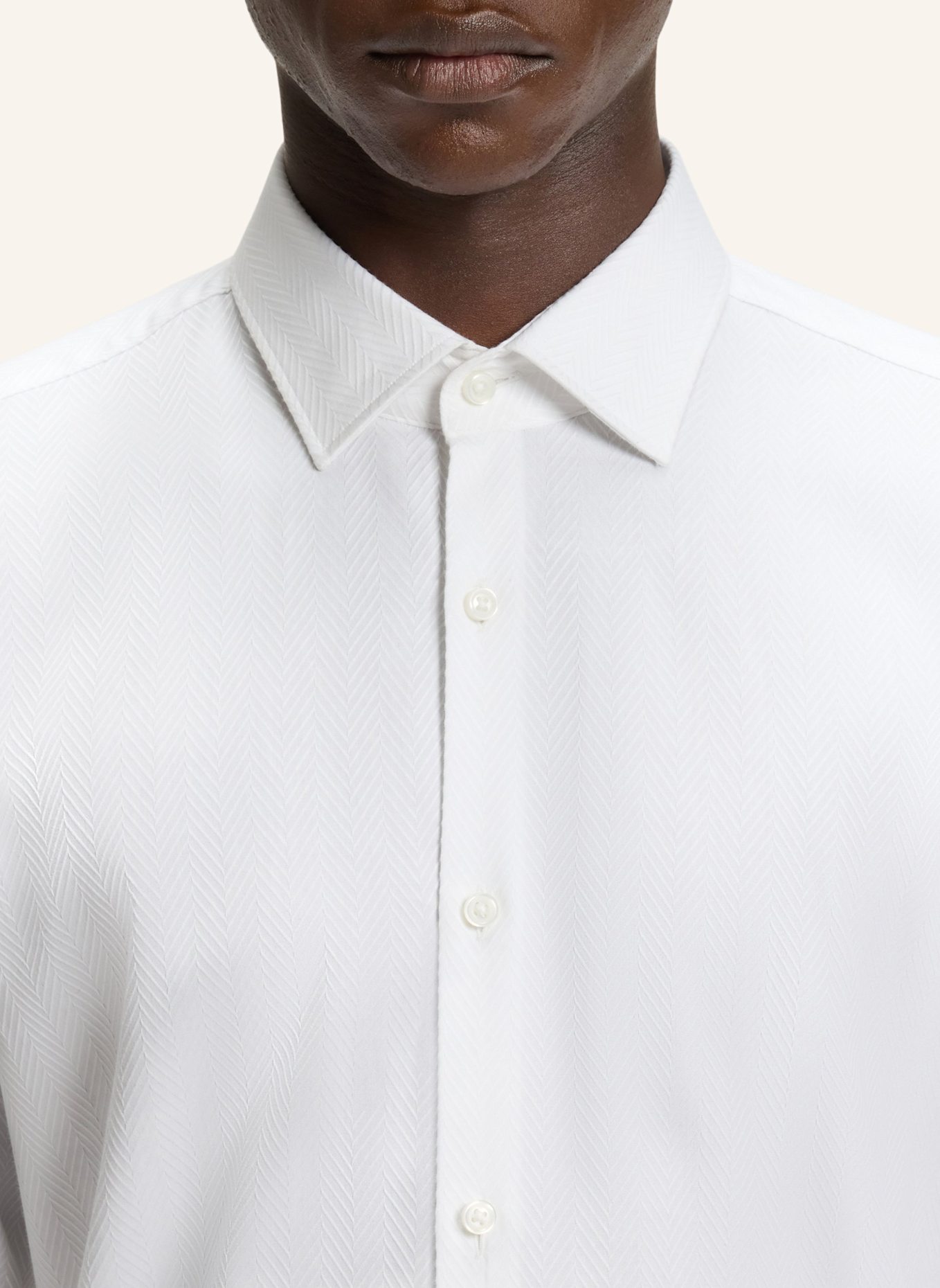 HUGO Business Hemd KENNO Slim Fit: WEISS