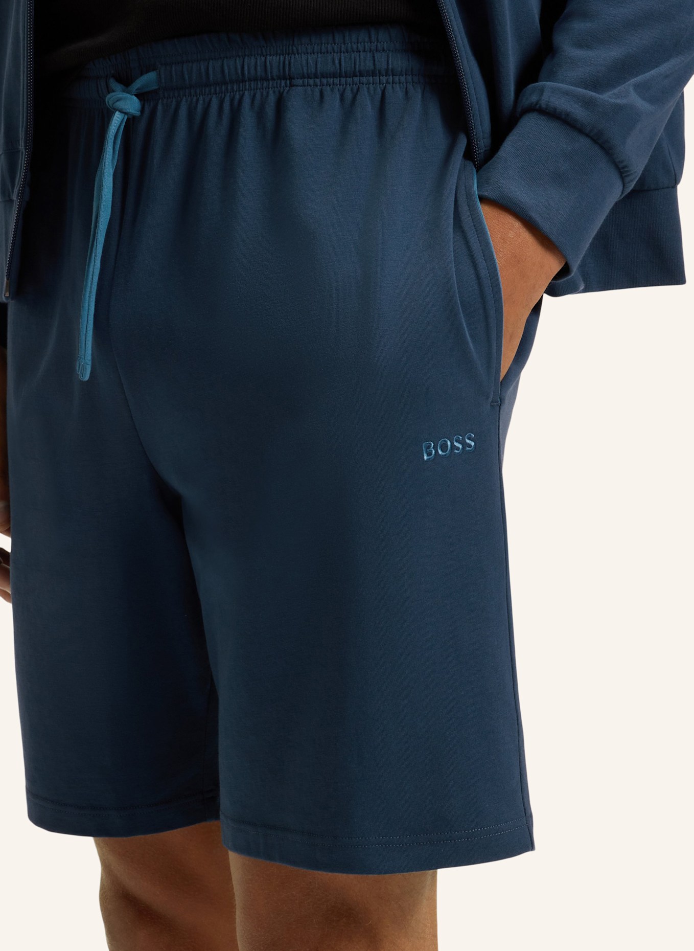 BOSS Loungewear Unterteil MIX&MATCH SHORT CW: BLAU