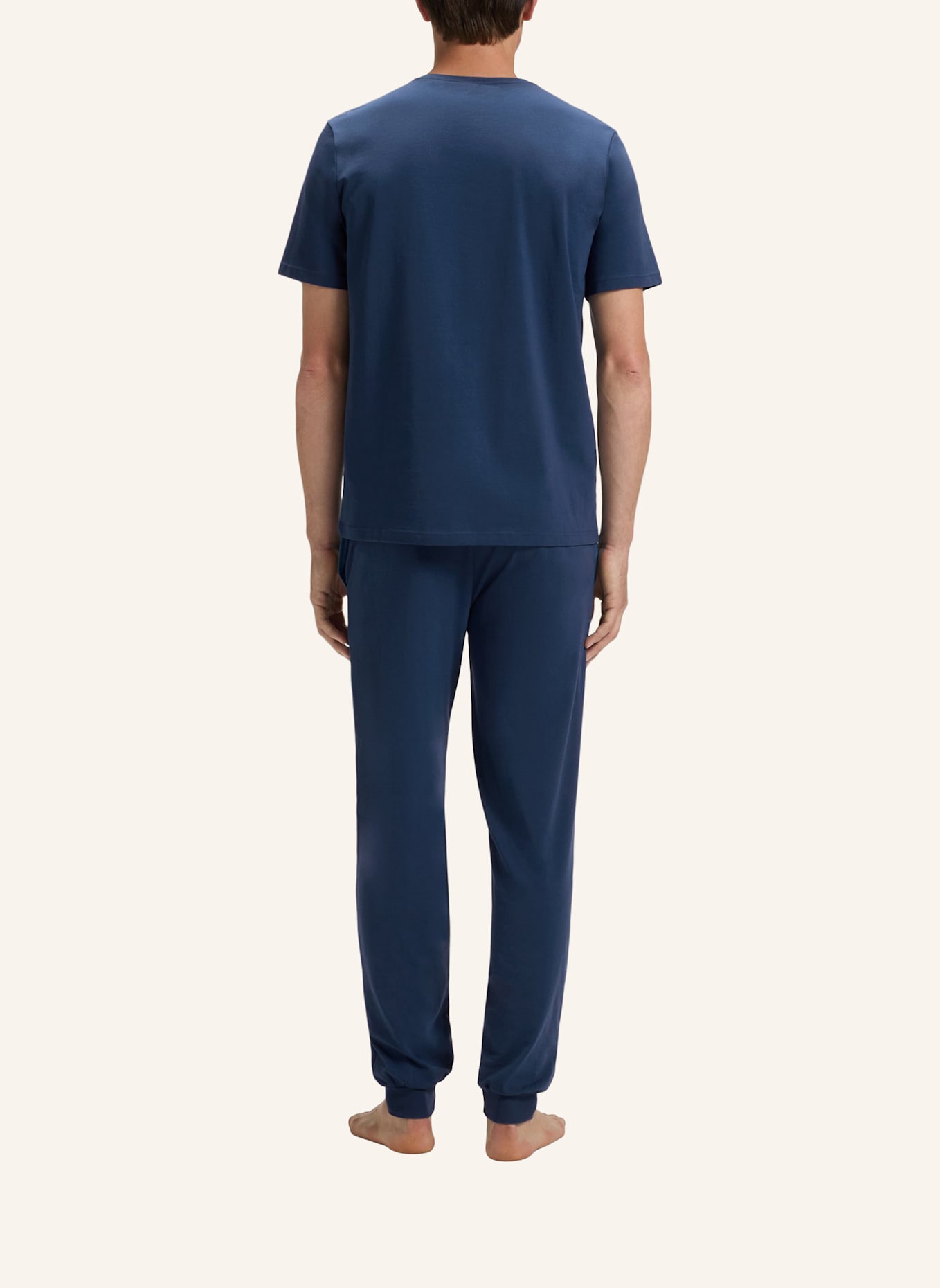 BOSS Loungewear Oberteil MIX&MATCH T-SHIRT R Regular Fit: BLAU
