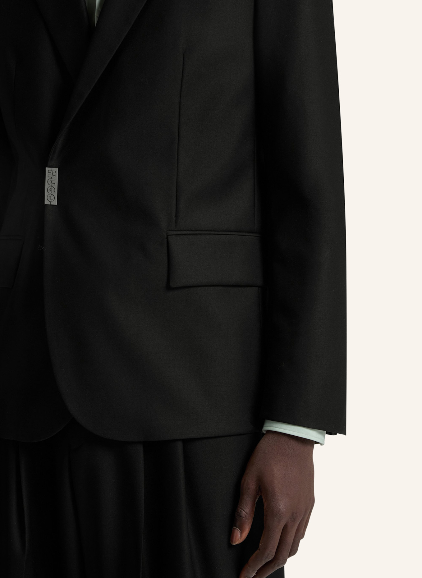 HUGO Blazer HANS254F2X Slim Fit: SCHWARZ