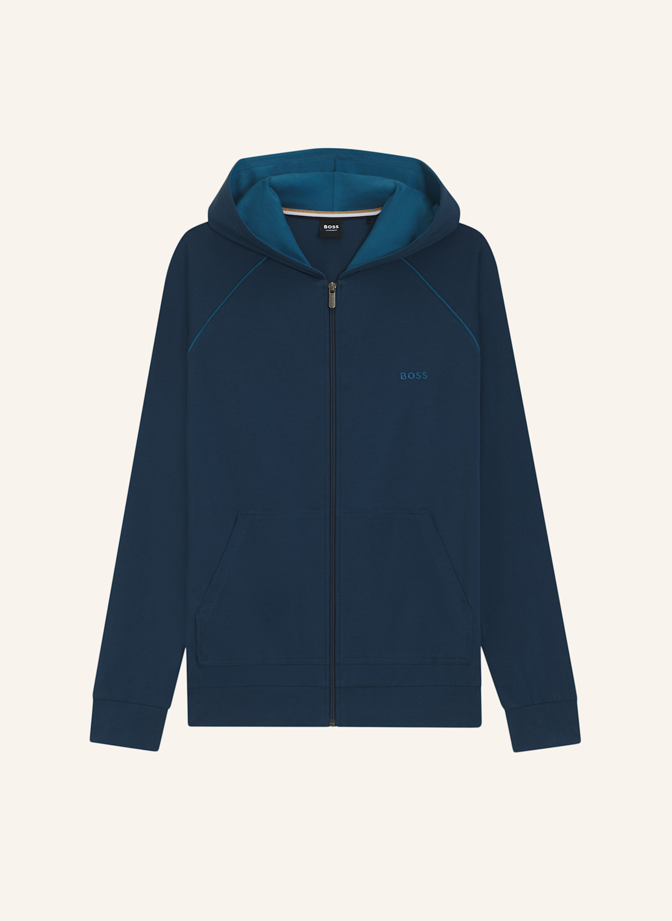 BOSS Loungewear Jacke MIX&MATCH JACKET H Regular Fit: BLAU