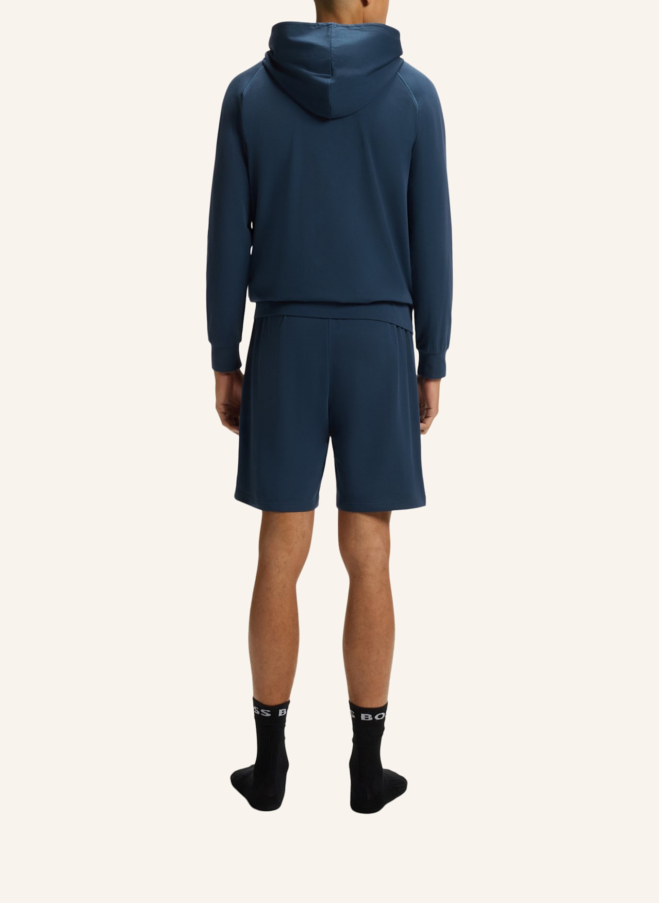 BOSS Loungewear Jacke MIX&MATCH JACKET H Regular Fit: BLAU