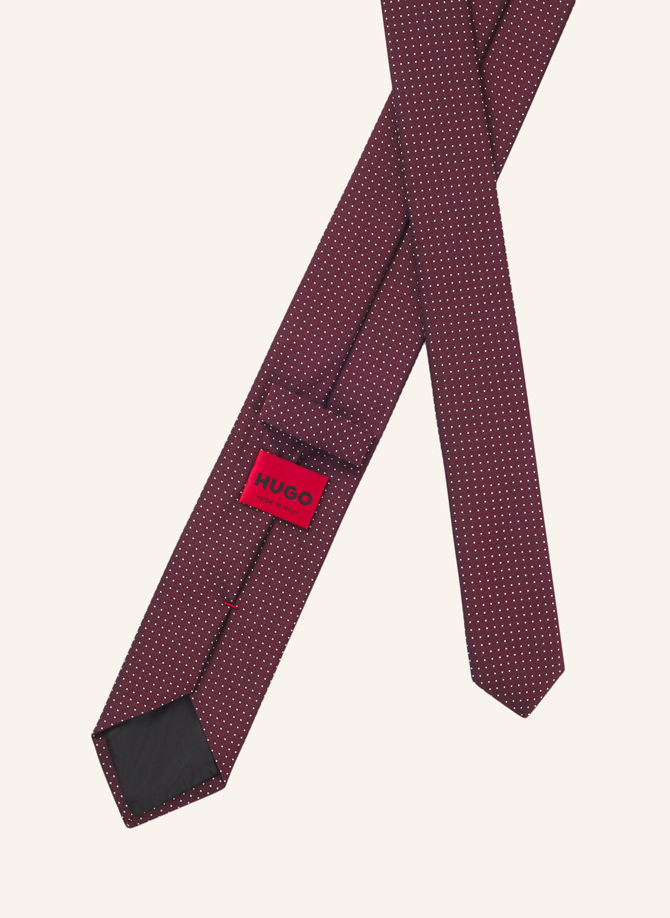 HUGO Krawatte TIE CM 6: DUNKELROT