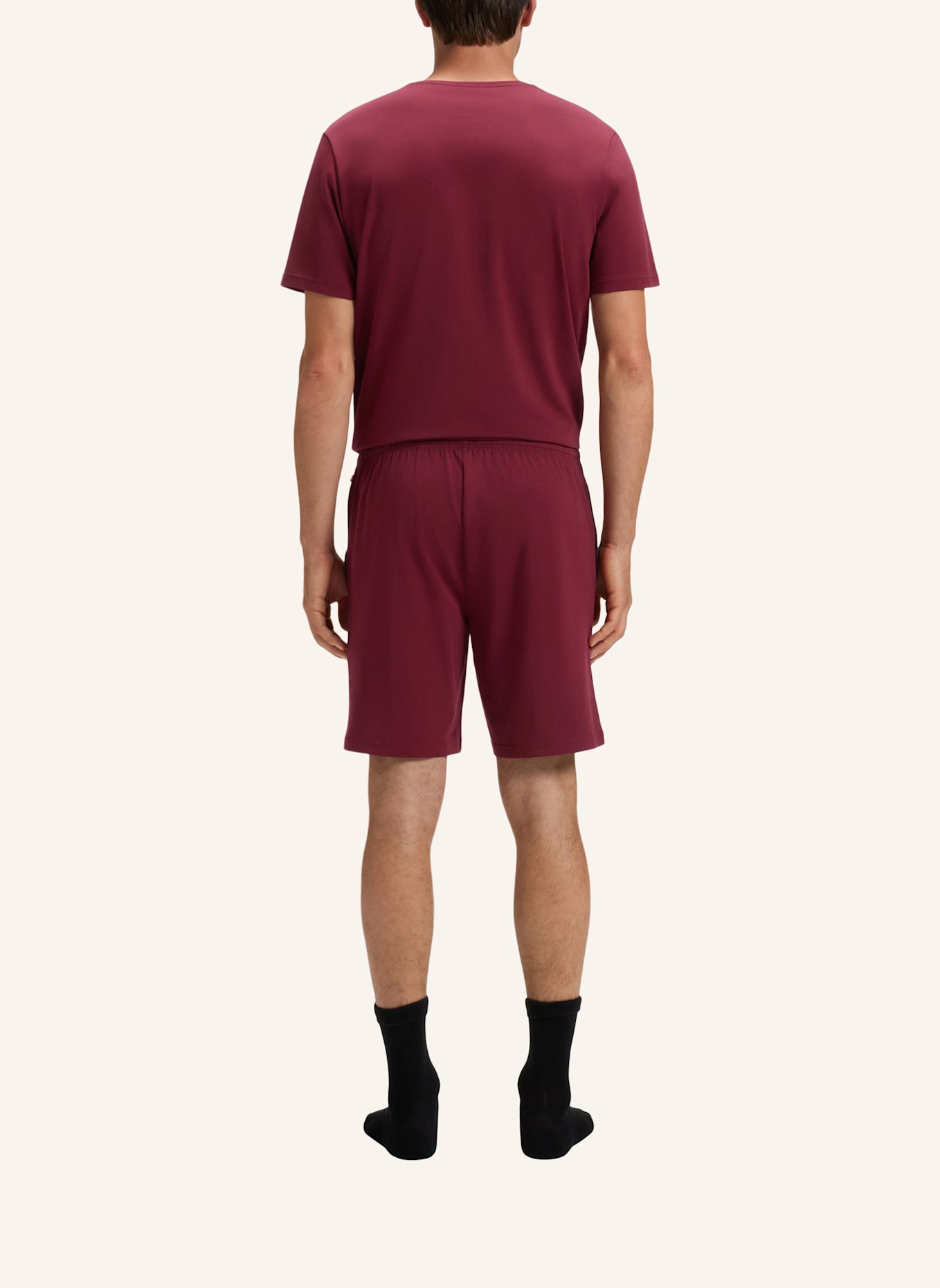 BOSS Loungewear Unterteil MIX&MATCH SHORT CW: DUNKELROT