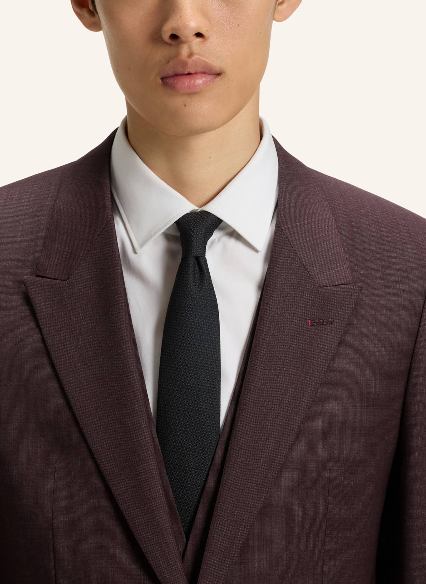HUGO Business Anzug HENRY/GETLIN242V2X Slim Fit: DUNKELROT
