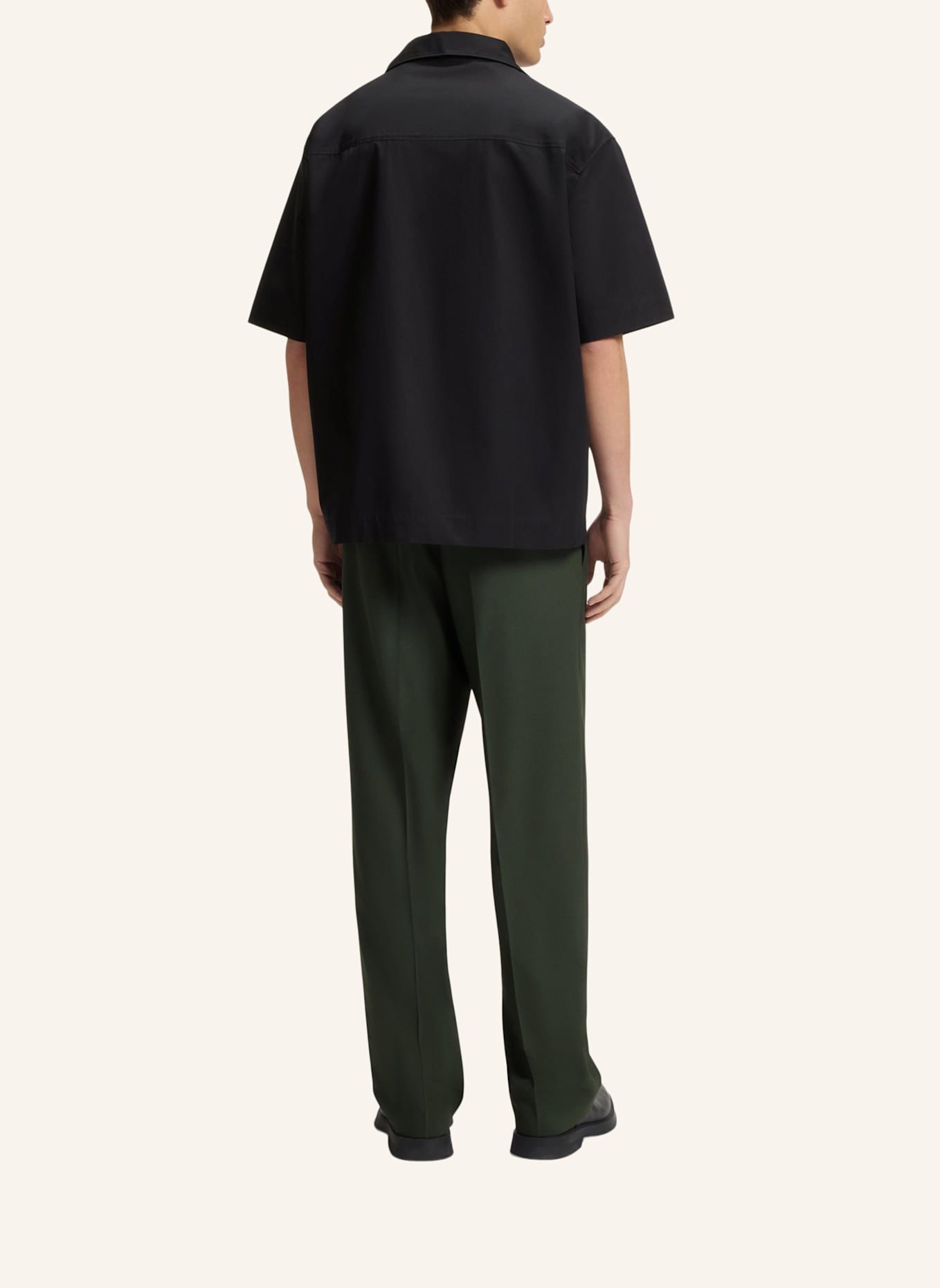 HUGO Casual Hemd ESPINO Oversize Fit: SCHWARZ