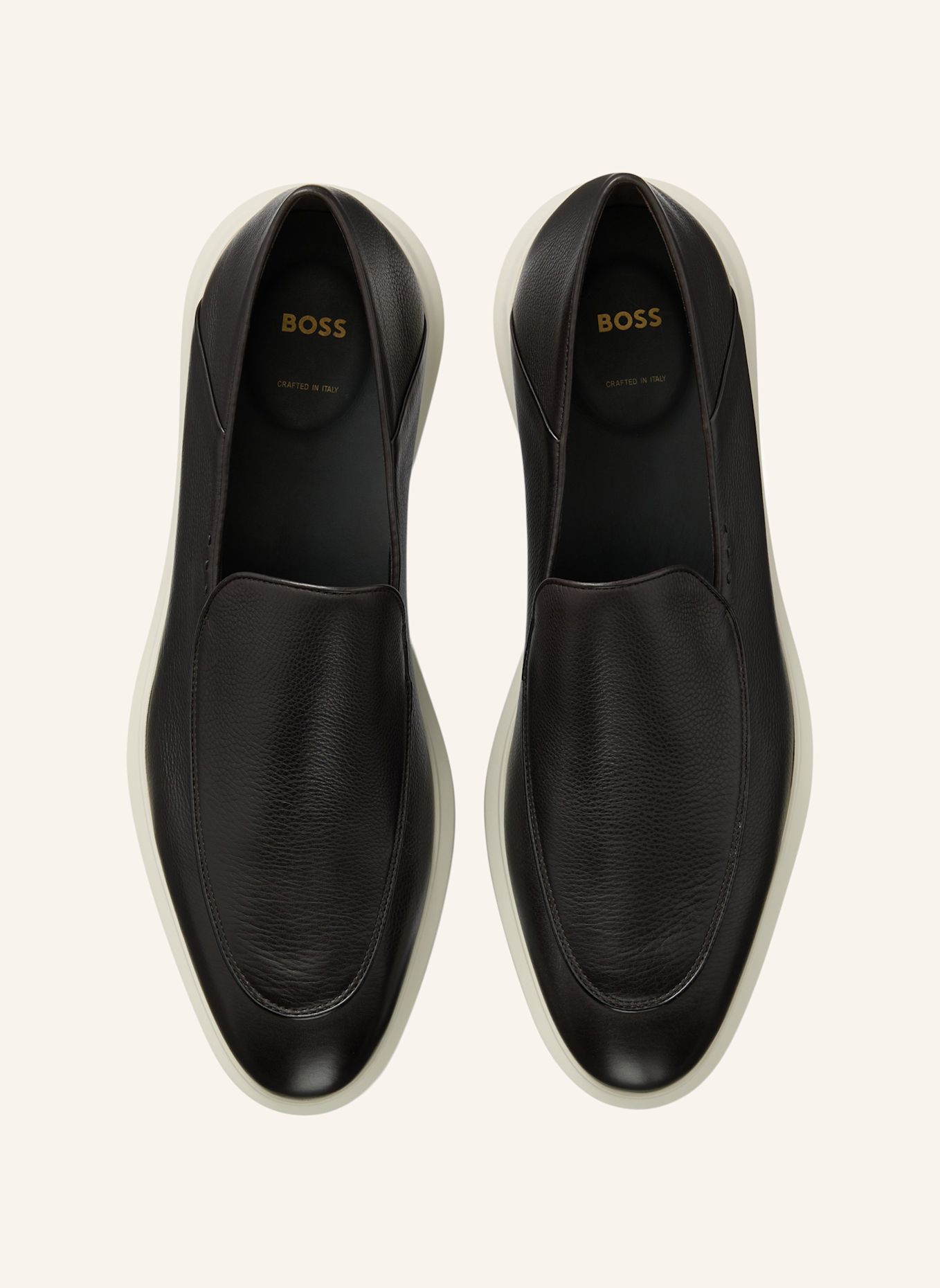 BOSS Casual Slipper RANDY_LOAF_LTGR: DUNKELBRAUN