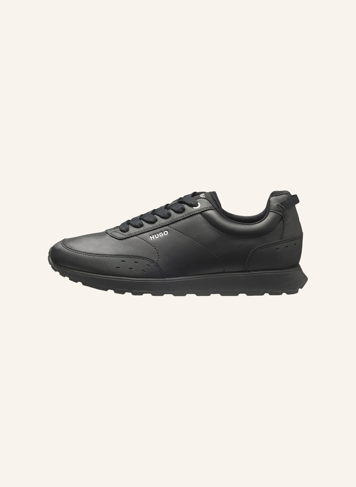 HUGO Sneaker ICELIN_RUNN_NYRBPU: SCHWARZ