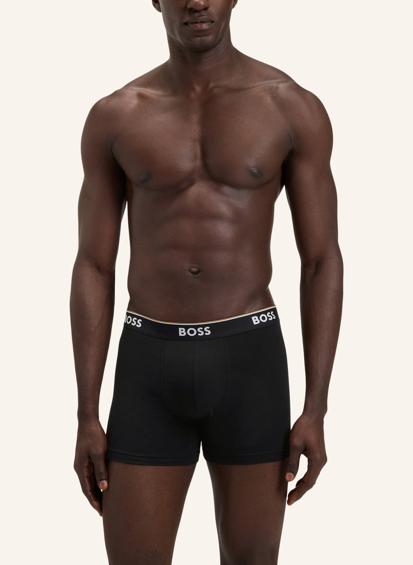 BOSS Boxershort BOXERBR 3P POWER: WEISS