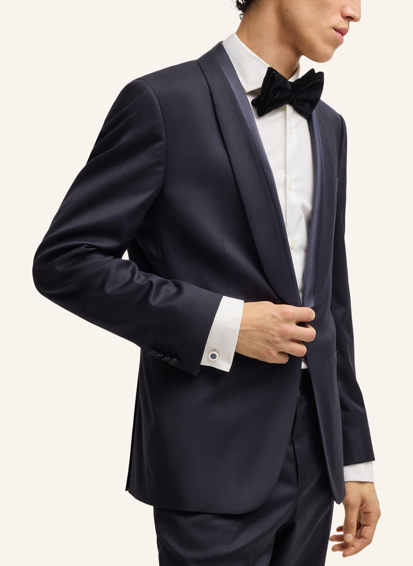 BOSS Manschettenknopf B-SIMONY-CUF: DUNKELBLAU