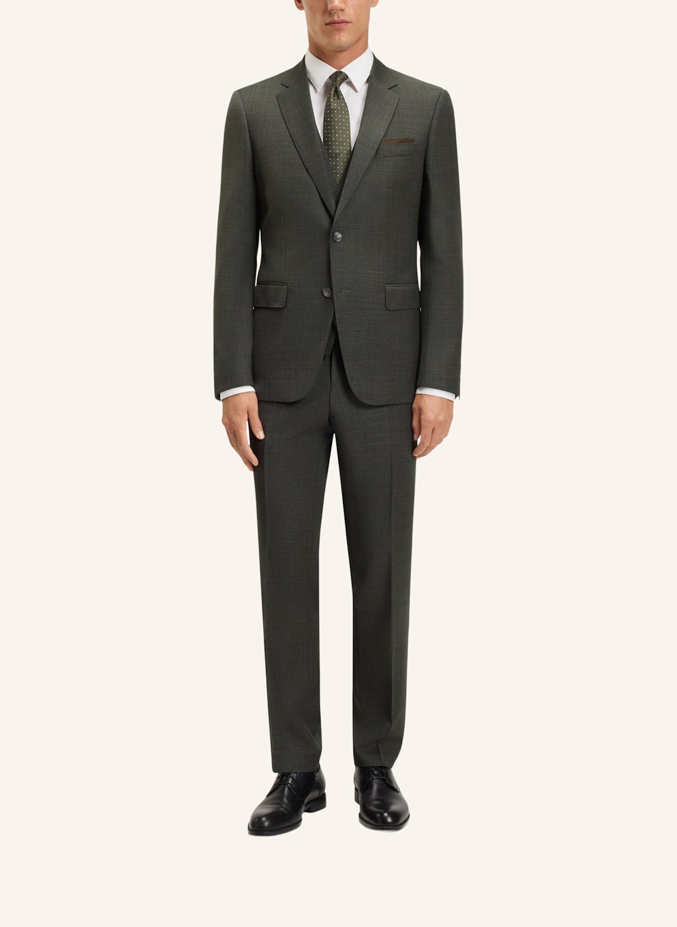 BOSS Business Anzug H-HUGE-3PCS-253 Slim Fit: BRAUN