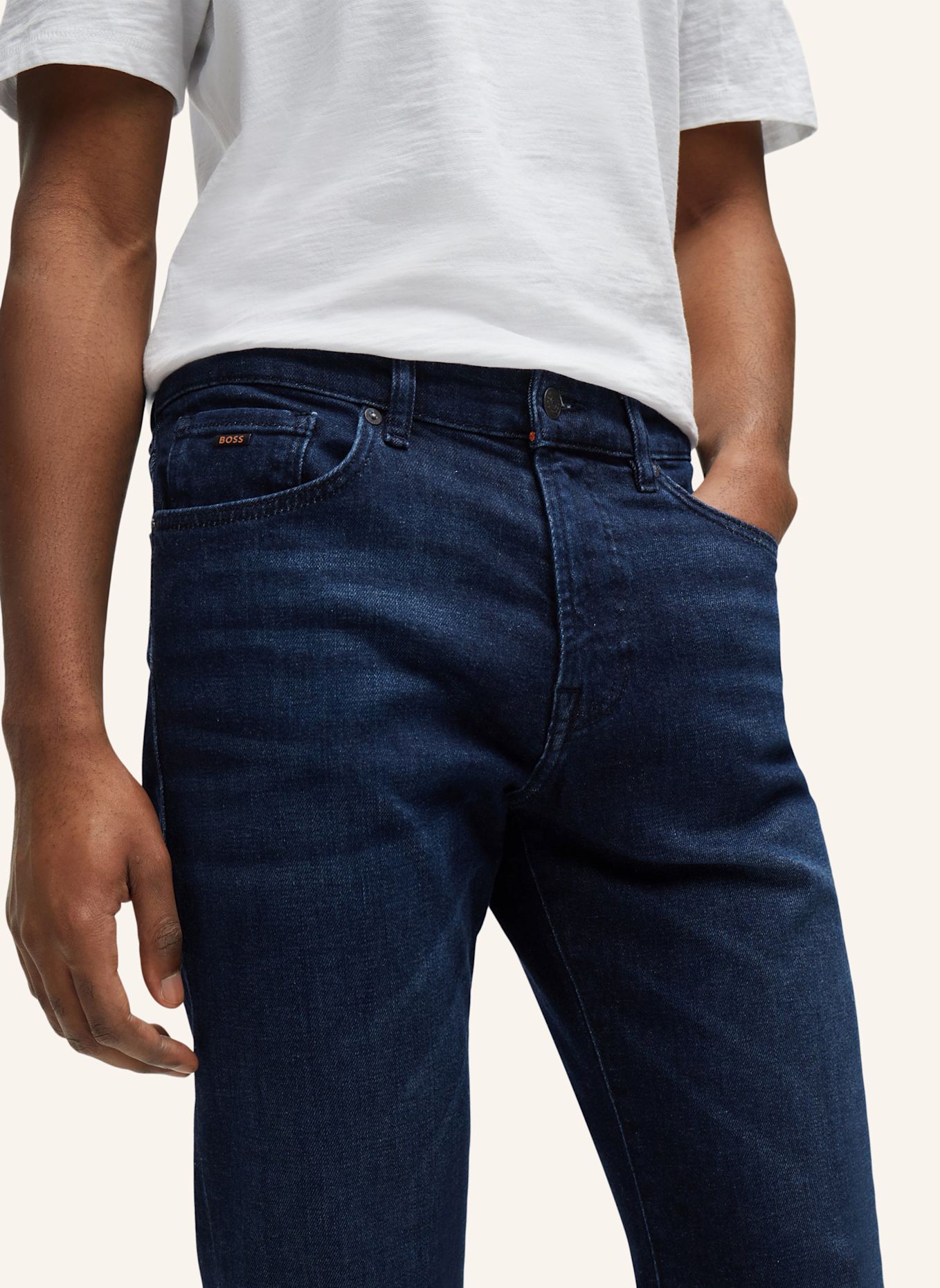 BOSS Jeans RE.MAINE Regular Fit: DUNKELBLAU