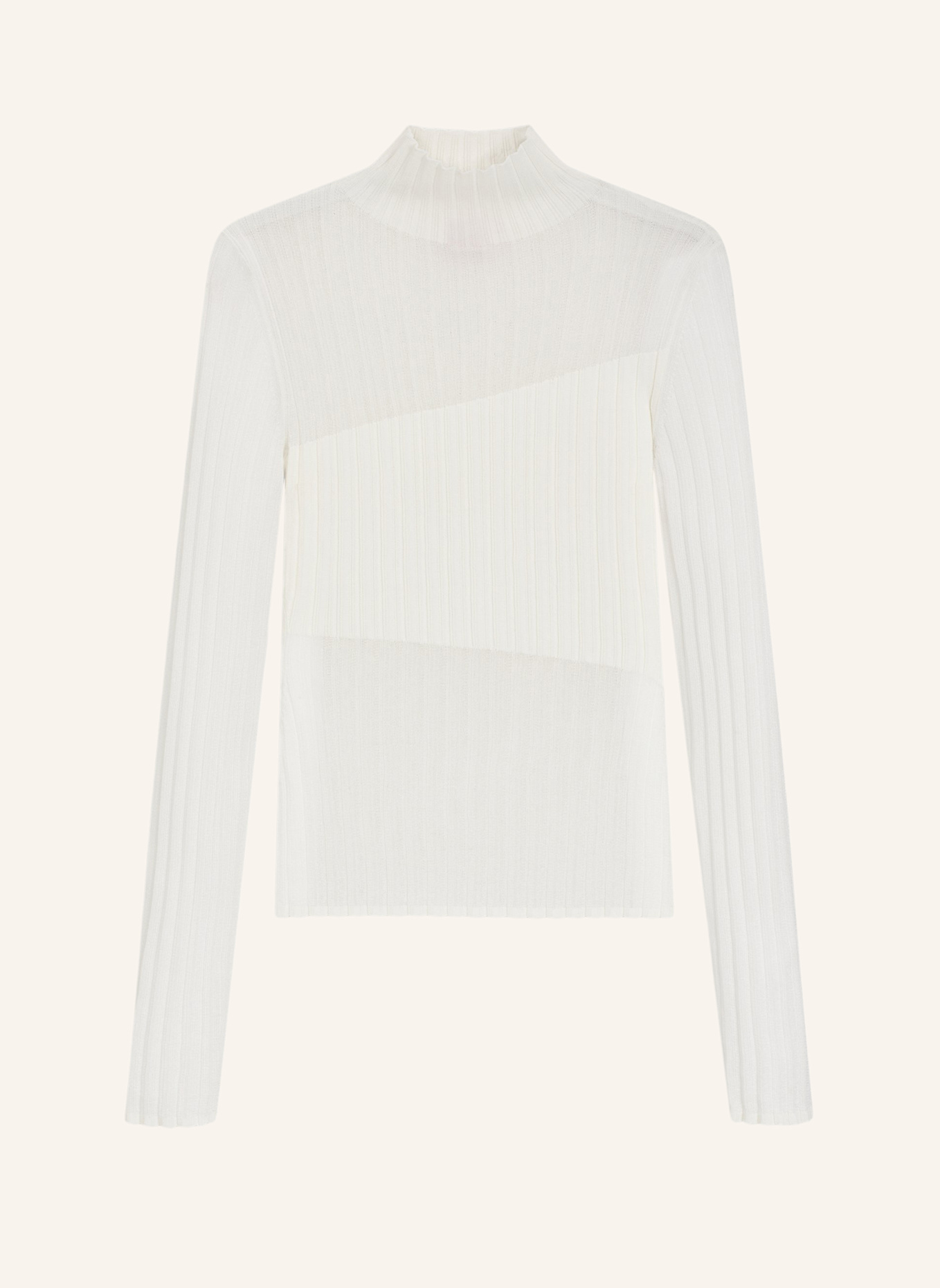 HUGO Pullover SICLAMINO Slim Fit: WEISS