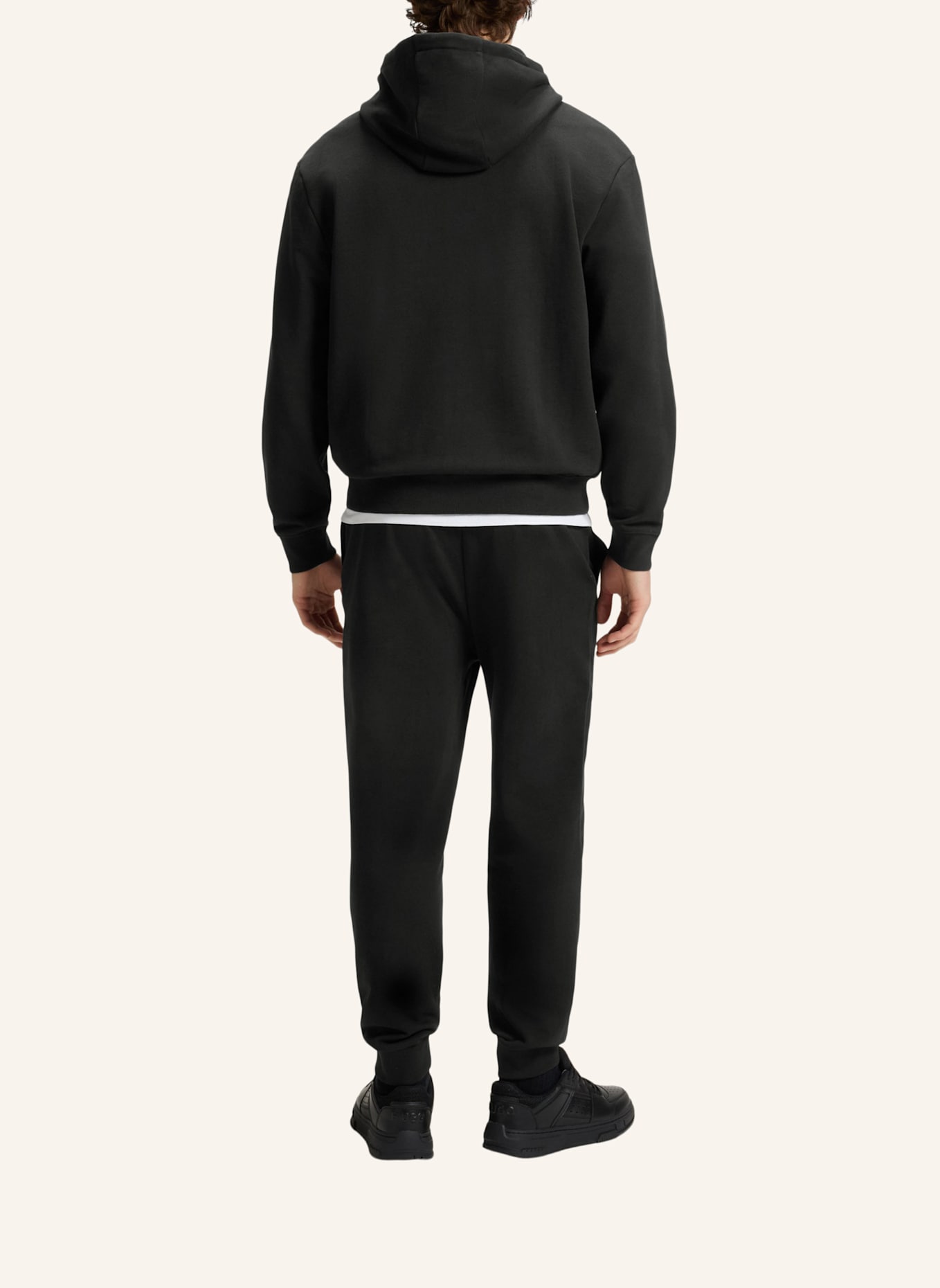 HUGO Sweatshirt TRACKSUIT_DAPODAYOTE Relaxed Fit: SCHWARZ