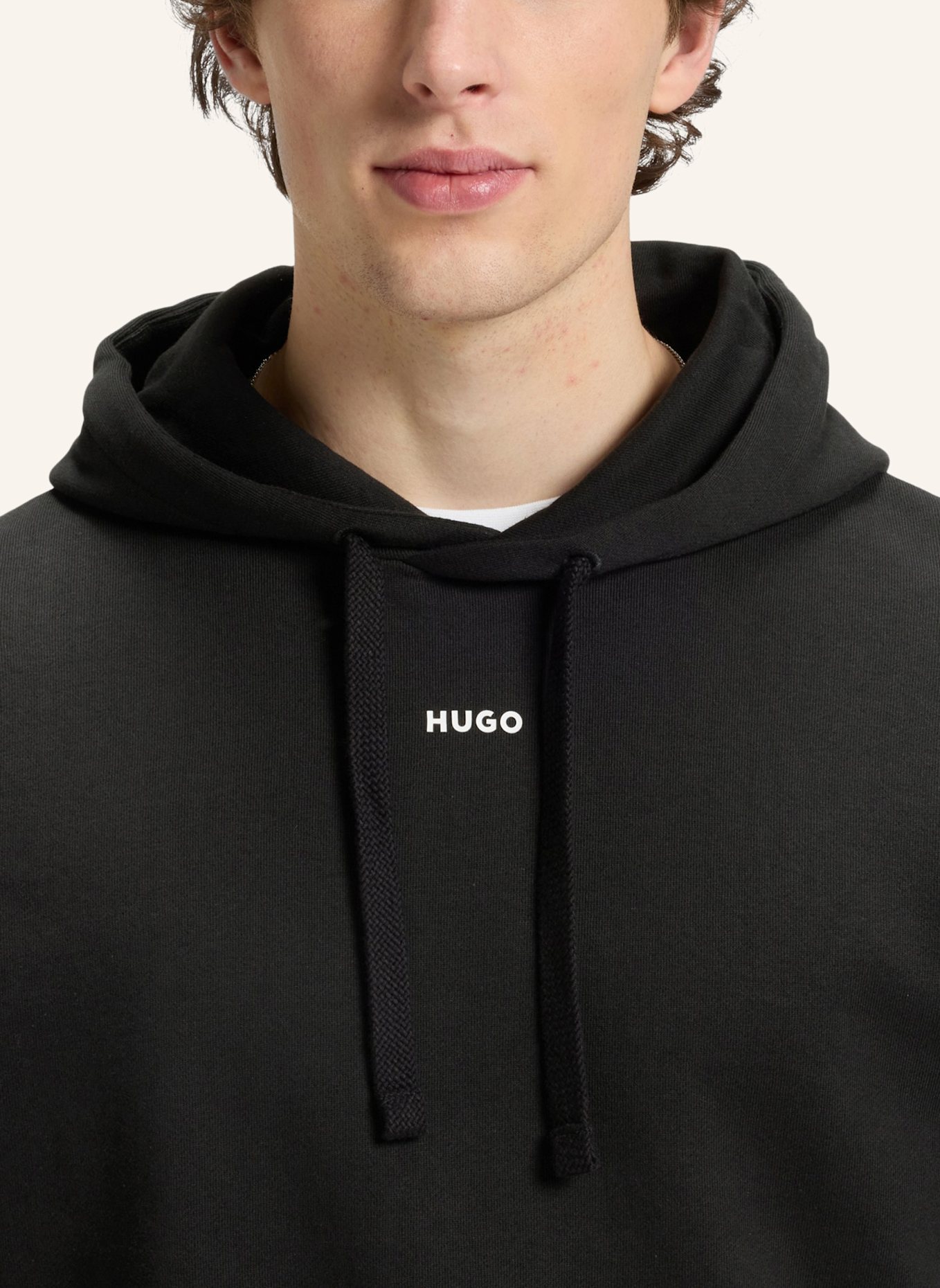 HUGO Sweatshirt TRACKSUIT_DAPODAYOTE Relaxed Fit: SCHWARZ
