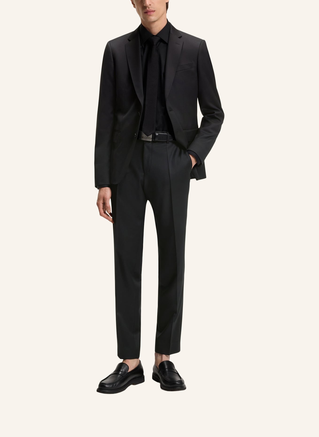 BOSS Anzughose GENIUS Slim Fit: SCHWARZ