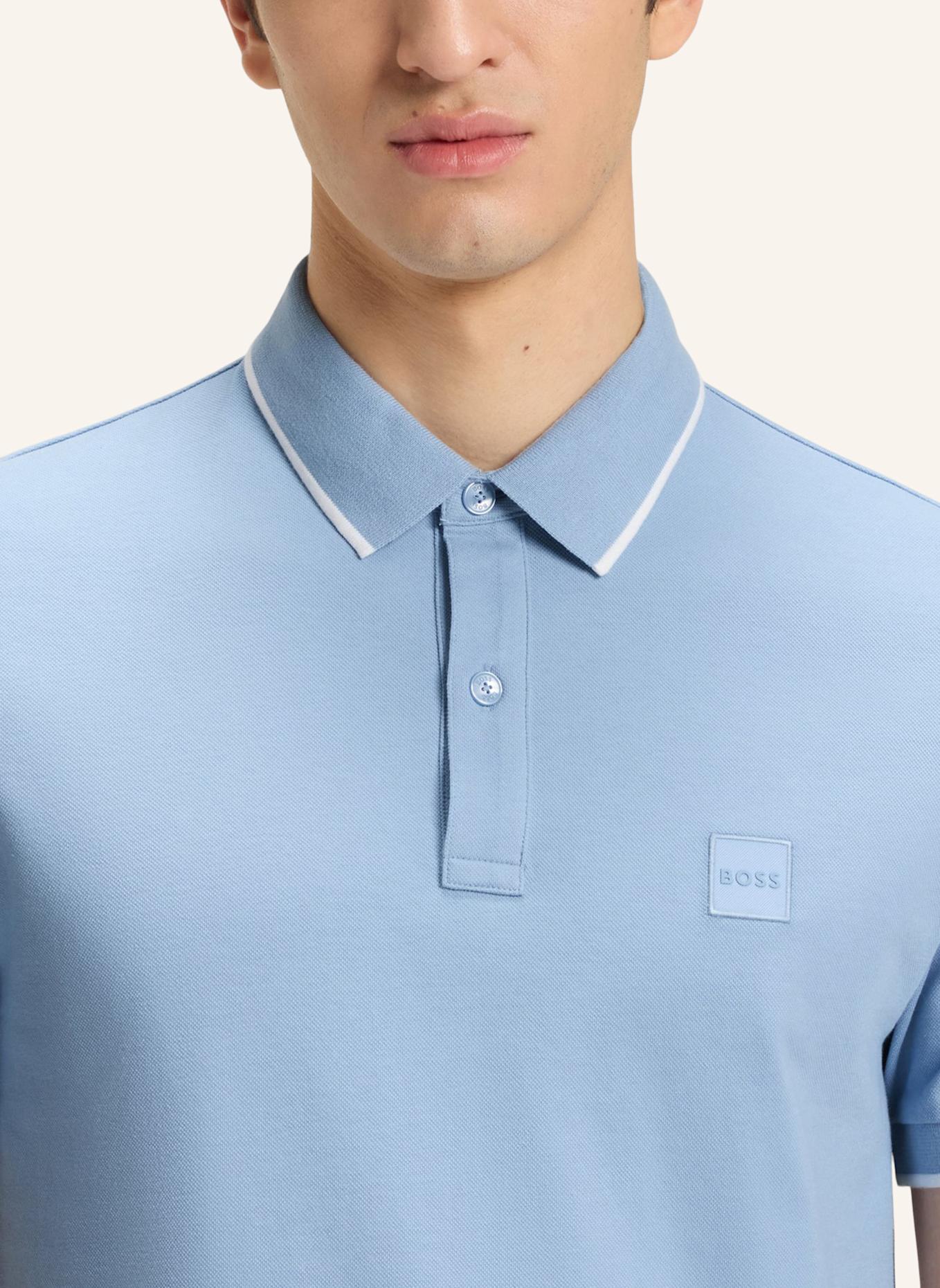 BOSS Piqué-Poloshirt PASSERTIP: HELLBLAU