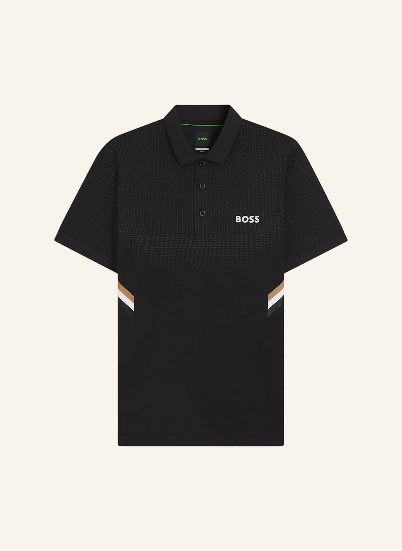 BOSS Poloshirt PAULE TOC Slim Fit: SCHWARZ